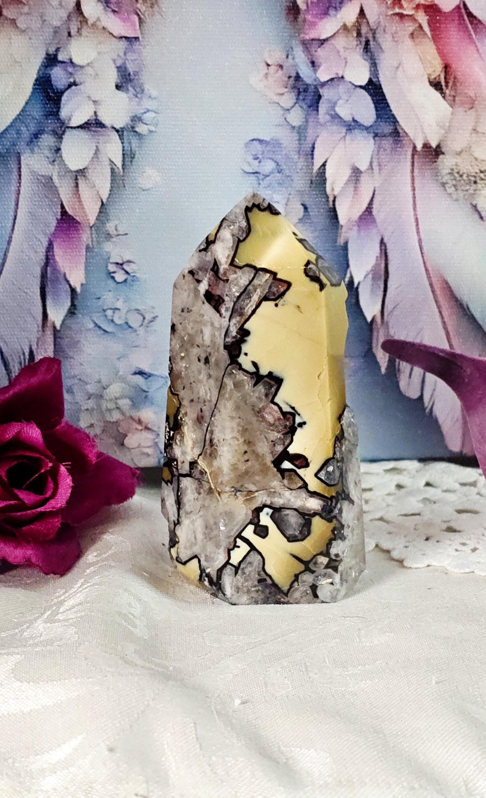 Mosaic Quartz, Brazilian, Chalcedony Mosaic, Home Decor, Crystal Gift