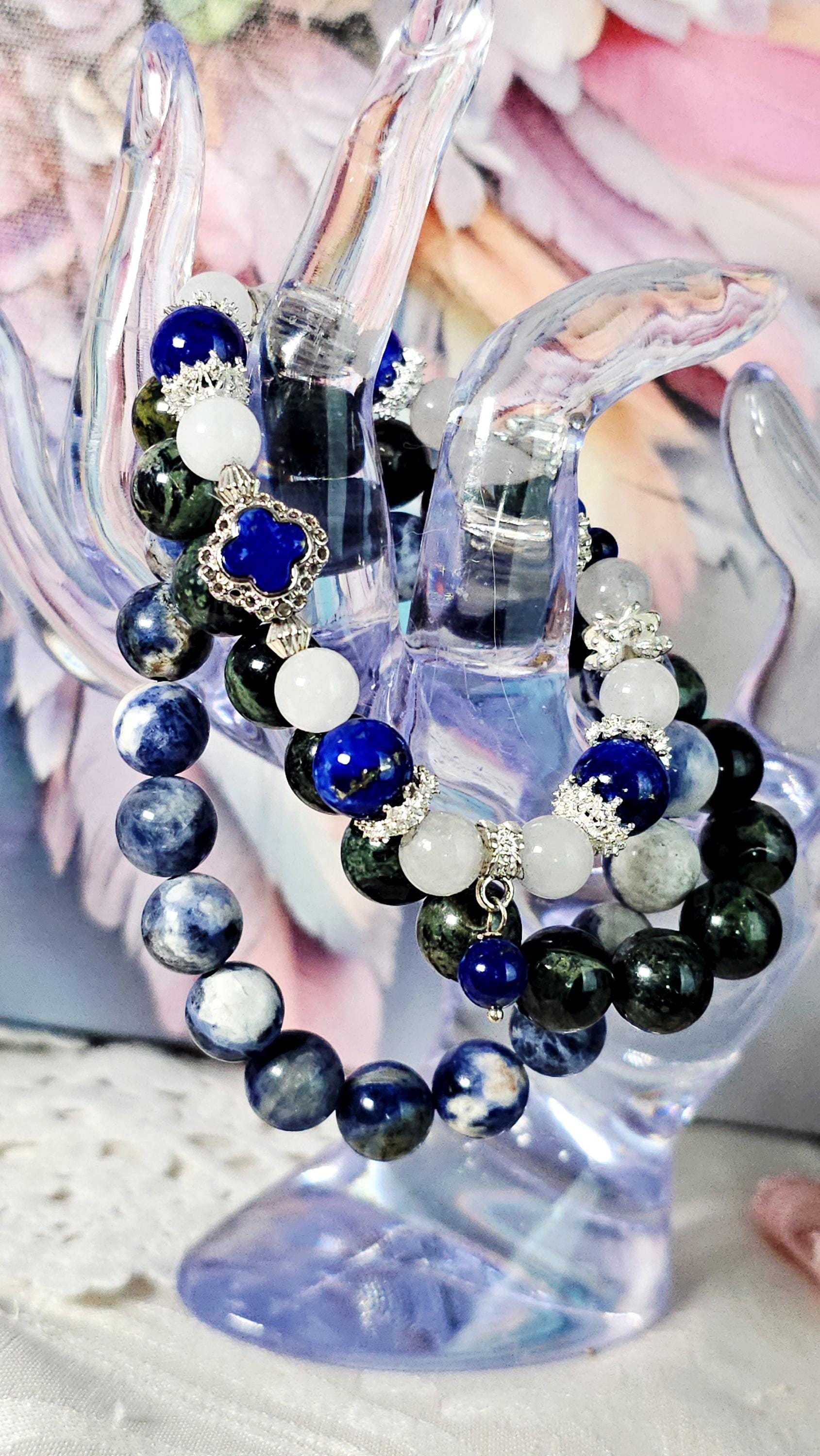 Pisces Bracelet Set – Reiki Cleansed Gemstones, Zodiac Bracelets, Zodiac