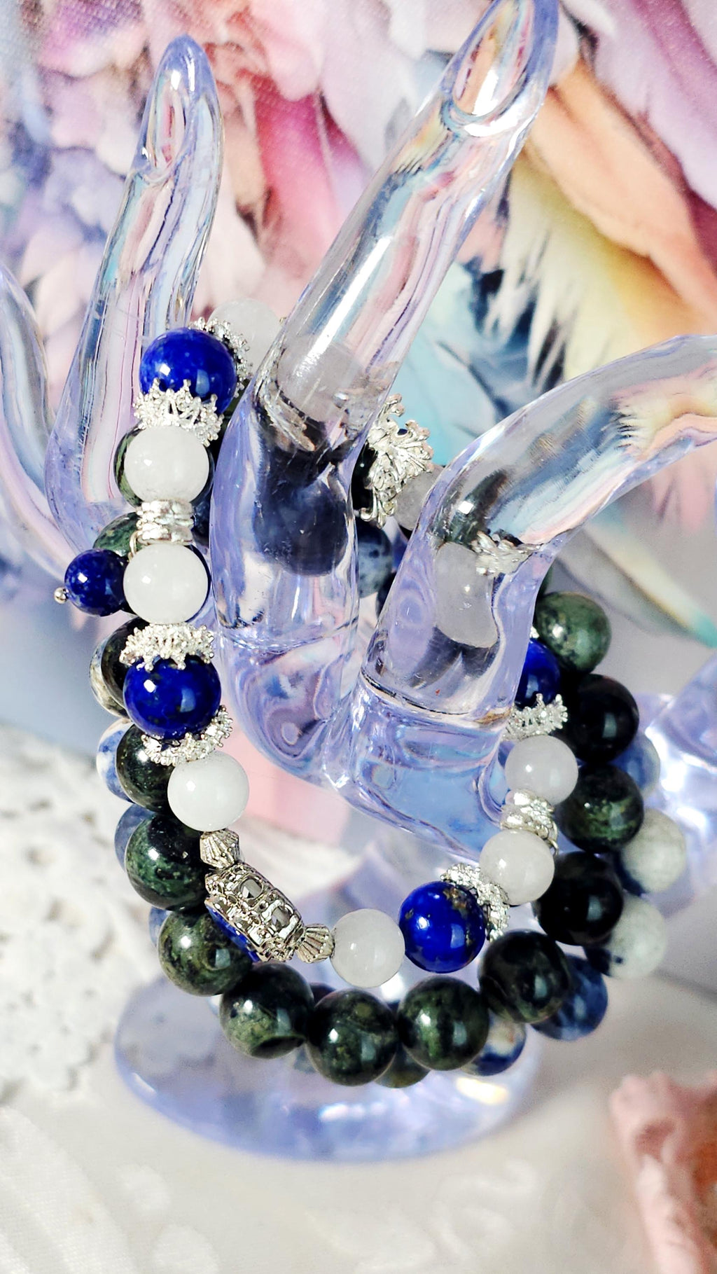 Pisces Bracelet Set – Reiki Cleansed Gemstones, Zodiac Bracelets, Zodiac
