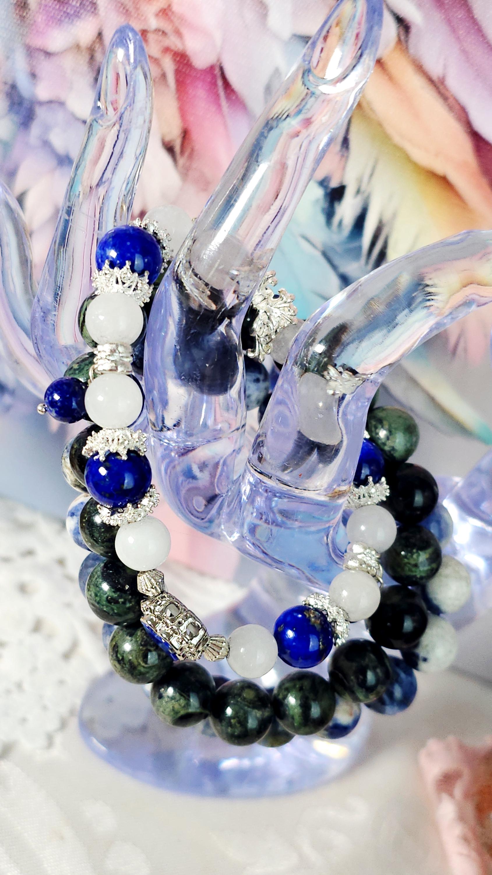 Pisces Bracelet Set – Reiki Cleansed Gemstones, Zodiac Bracelets, Zodiac