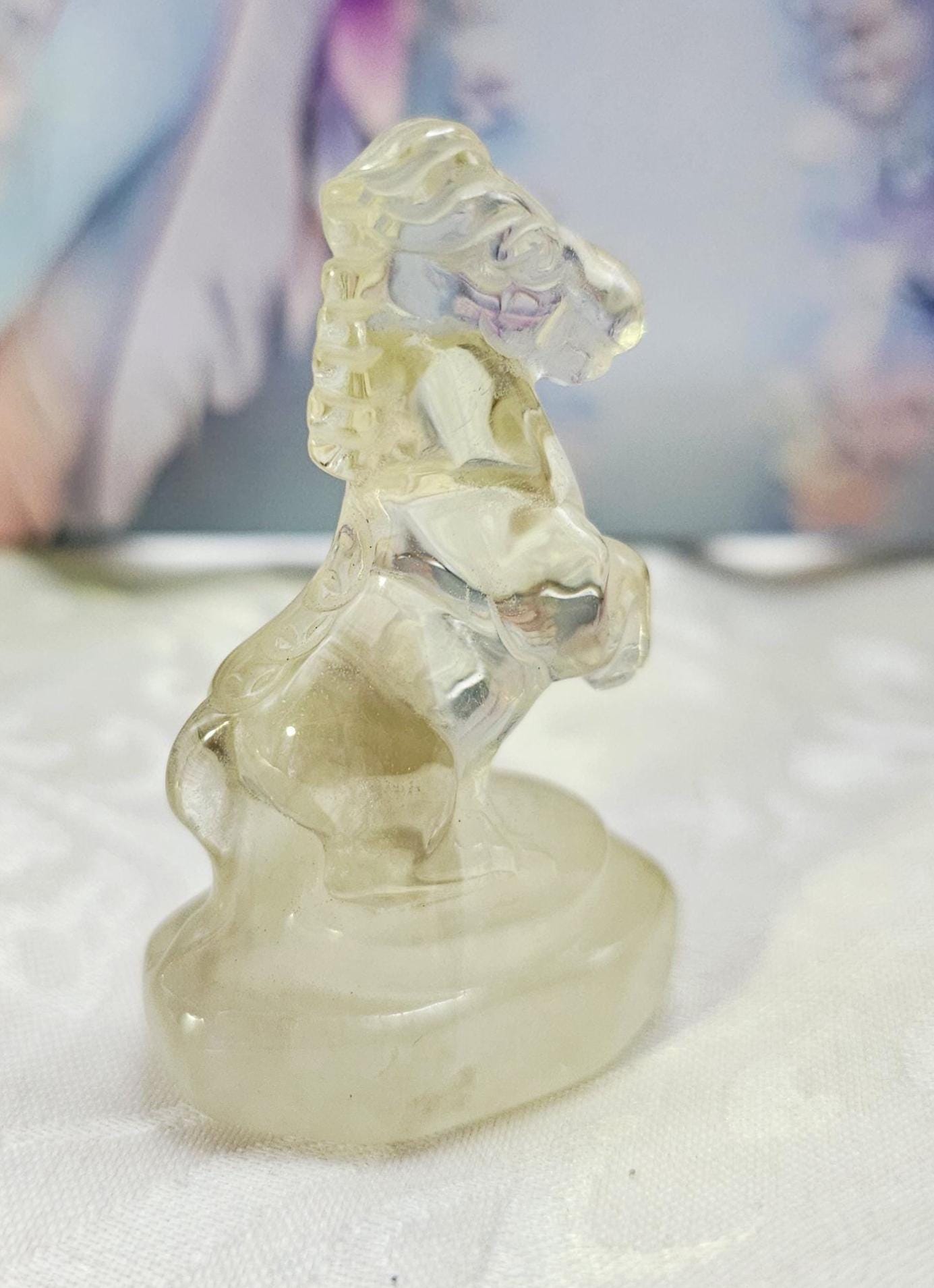Natural Citrine Horse, Non-Heat Treated, Garden Quartz Crystal Decor