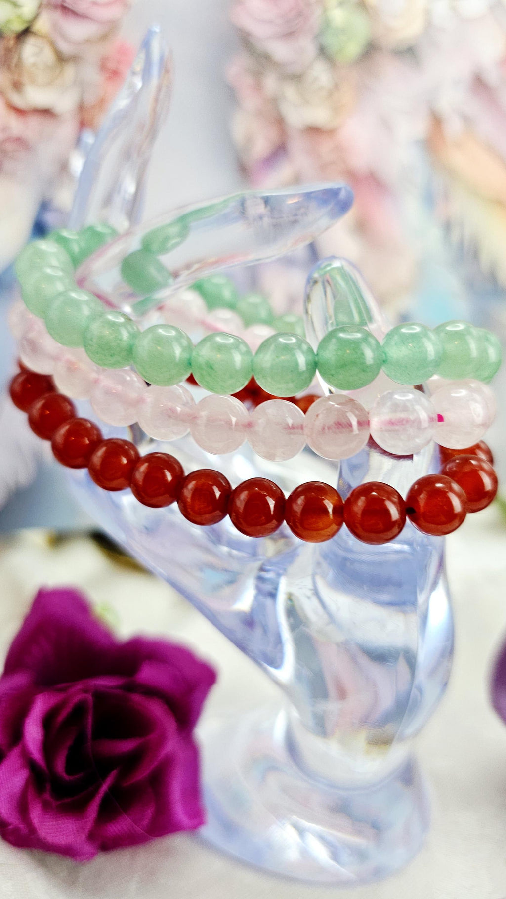 Taurus Bracelet Set – Reiki Cleansed Gemstones, Zodiac Bracelets