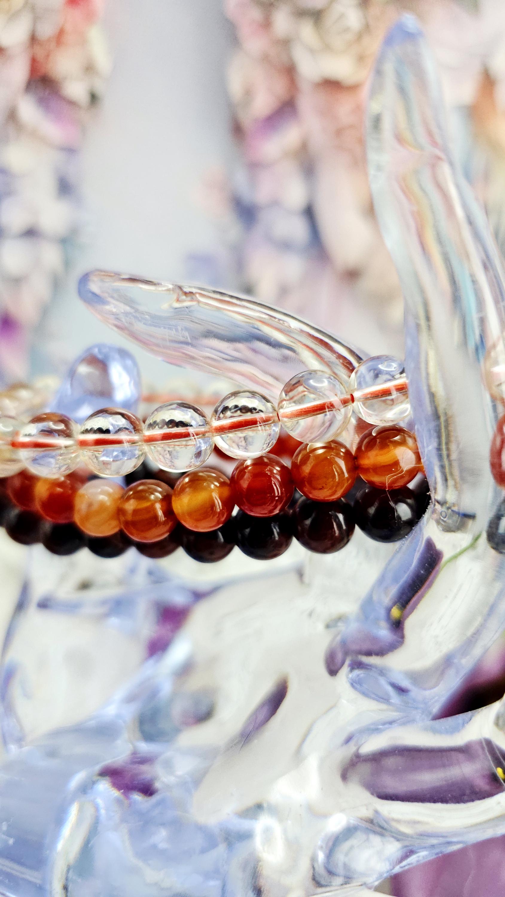 Aries Bracelet Set – Reiki Cleansed Gemstones, Zodiac Bracelets