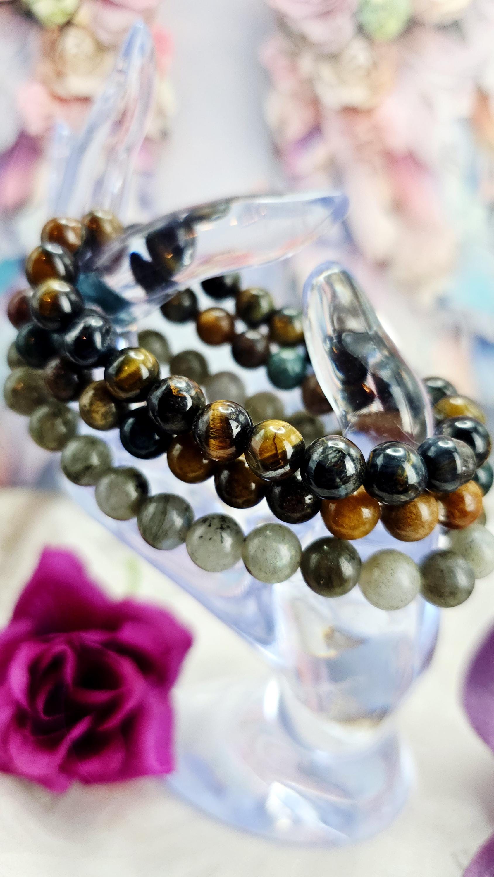 Leo Bracelet Set – Reiki Cleansed Gemstones, Zodiac Bracelets