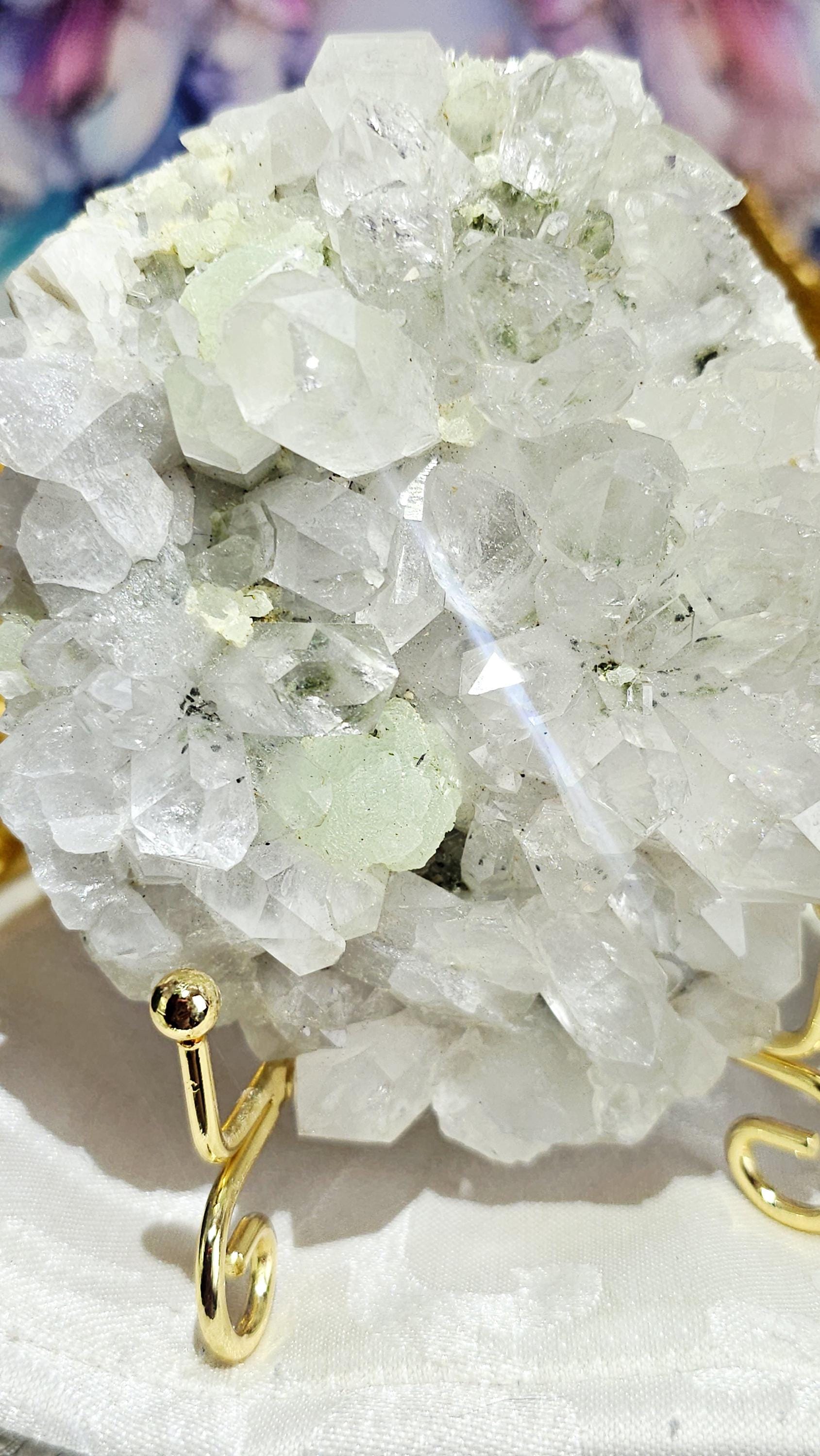 Prehnite Quartz Specimen, China, Yunnan Province