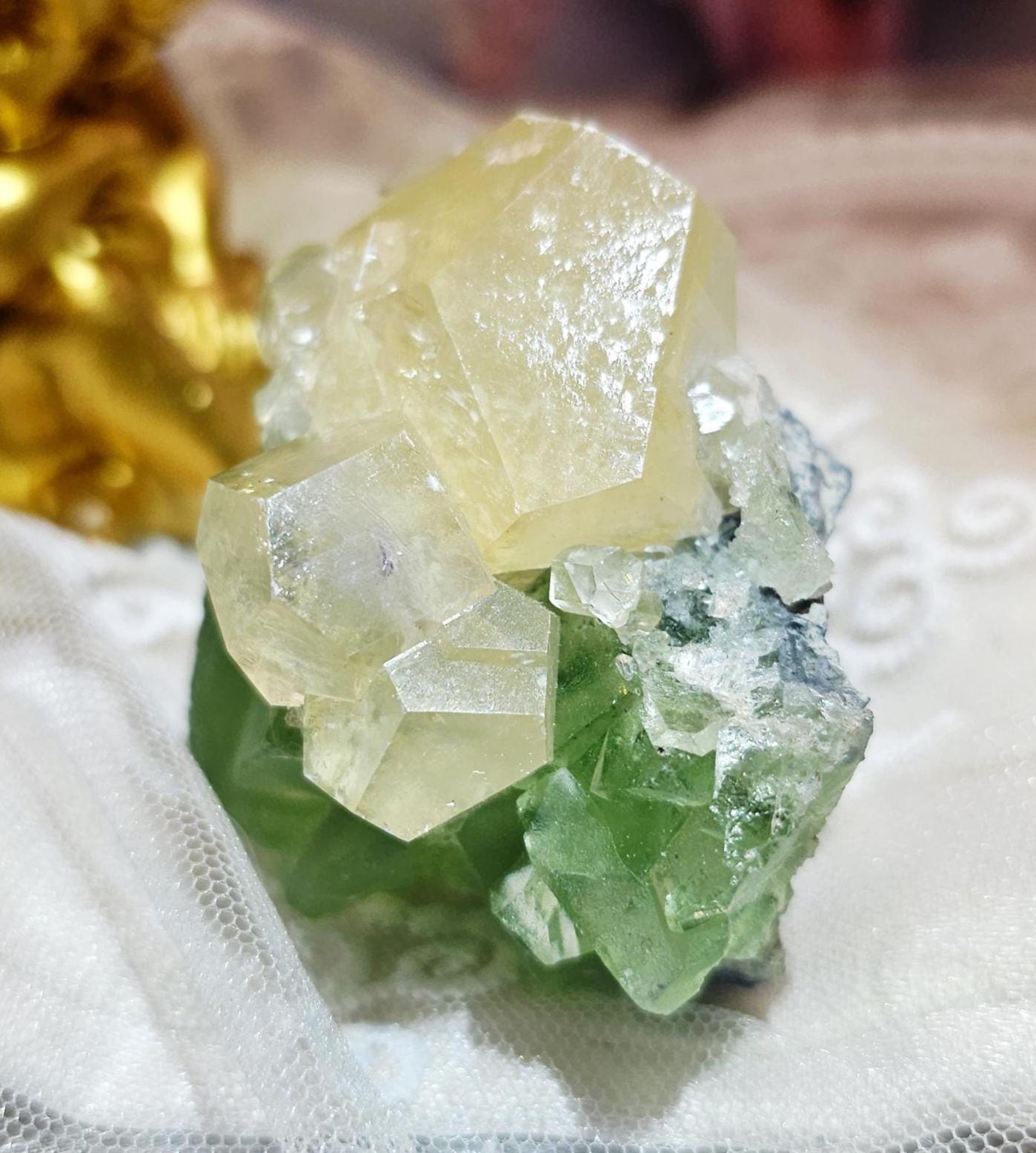Fujian Fluorite and Calcite Rainbow Specimen