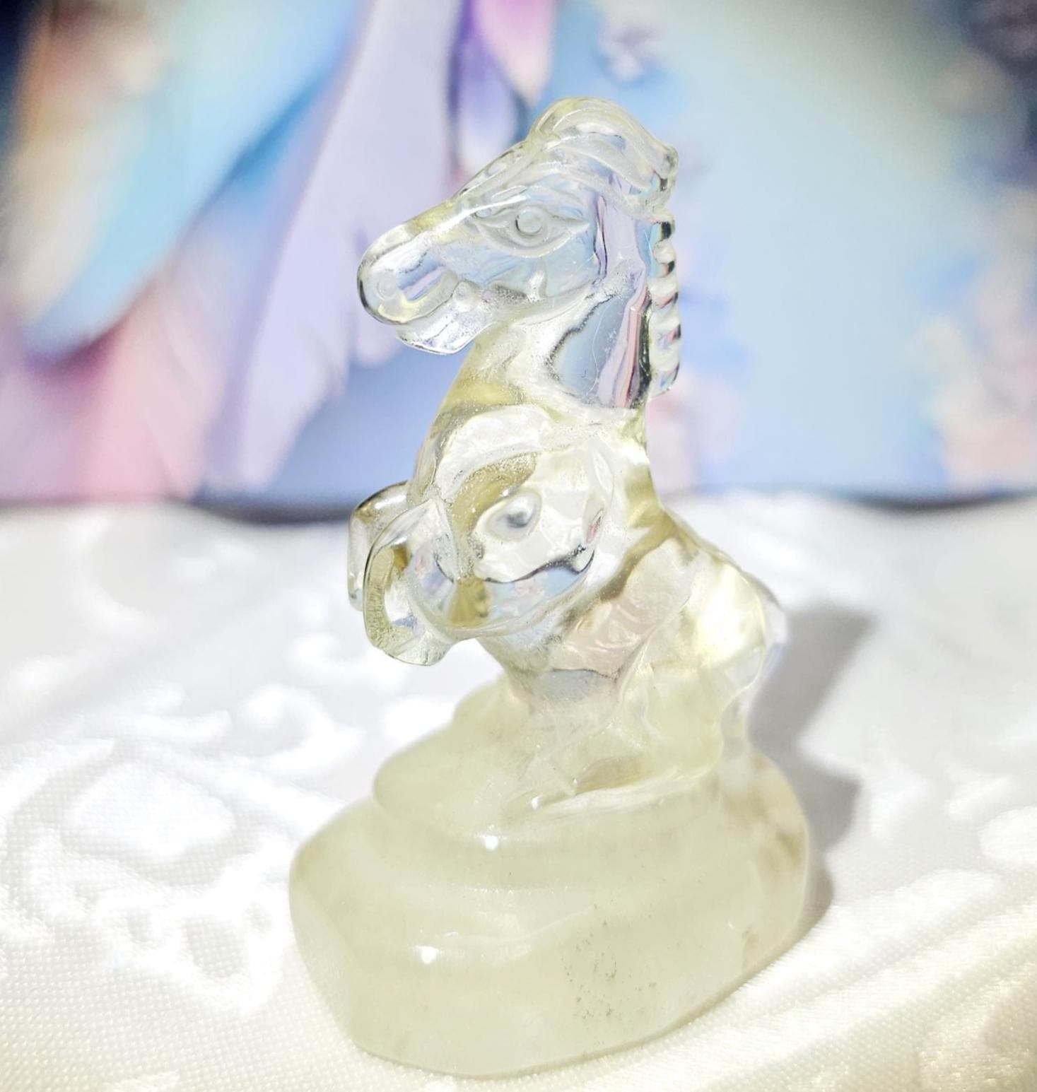 Natural Citrine Horse, Non-Heat Treated, Garden Quartz Crystal Decor