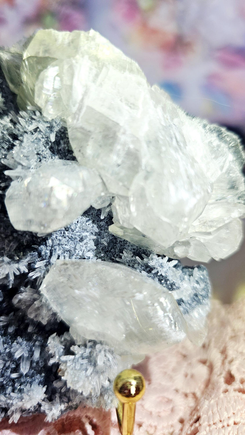 Sphalerite, Quartz, Chalcopyrite and Calcite Specimen, Crystal Gift,  Crystal Home Decor
