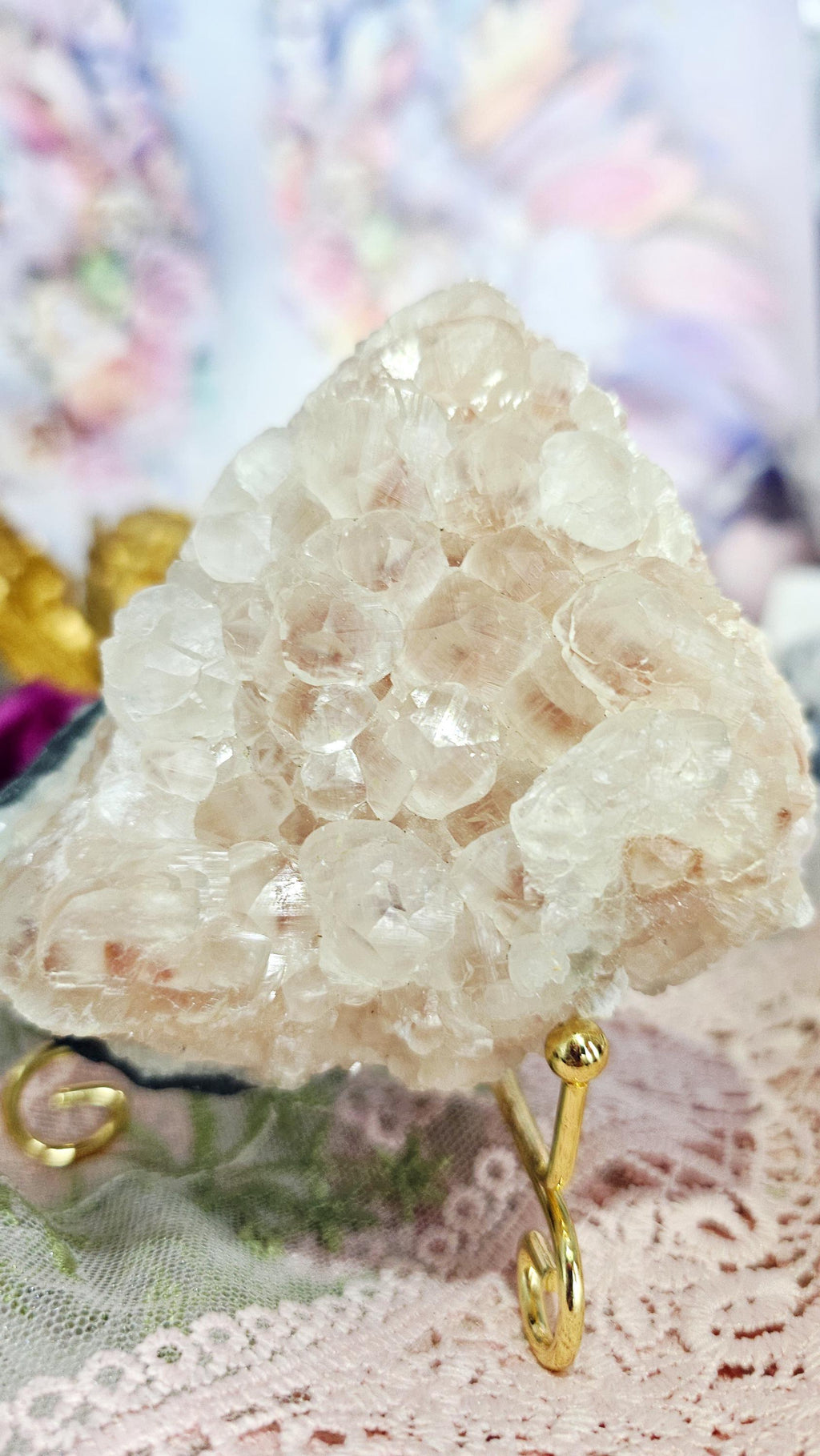 Pink Benz Calcite Specimen, Crystal Gift