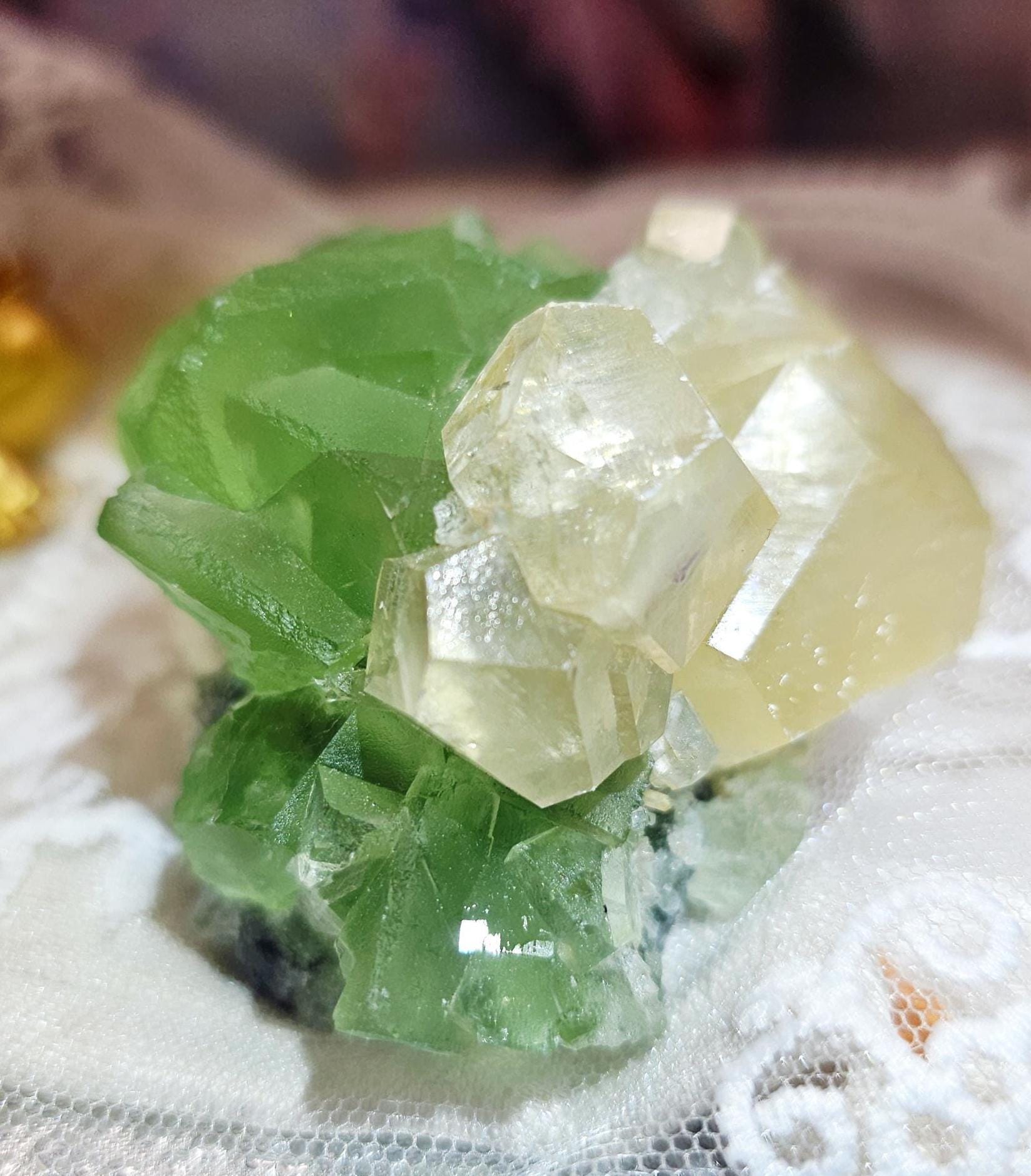 Fujian Fluorite and Calcite Rainbow Specimen