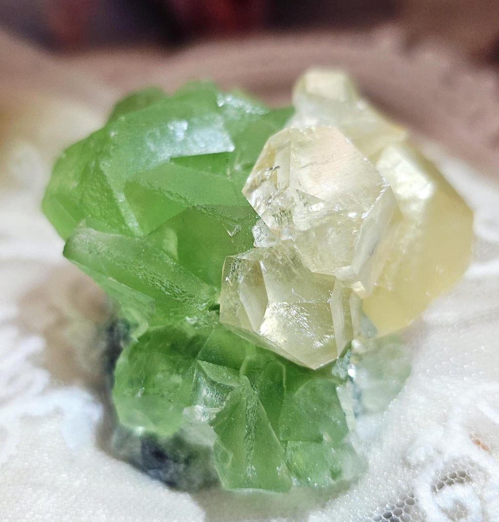 Fujian Fluorite and Calcite Rainbow Specimen