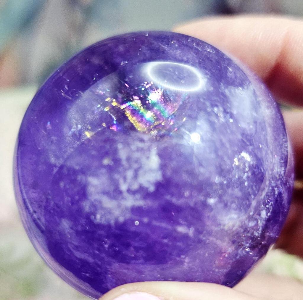 Amethyst Sphere, Crystal Ball, Home Decor