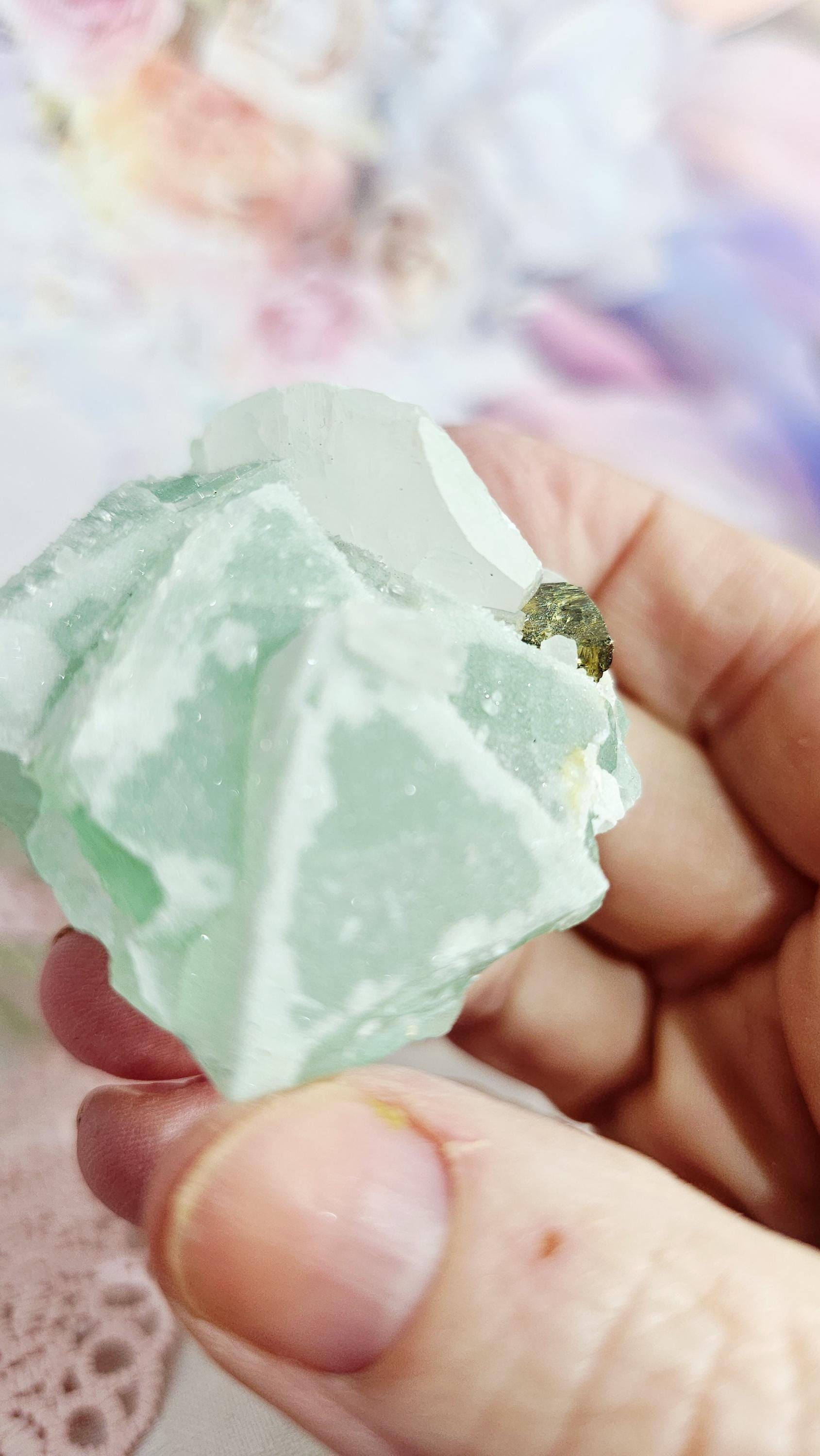 Fujian Fluorite, Pyrite and Quartz Rainbow Specimen