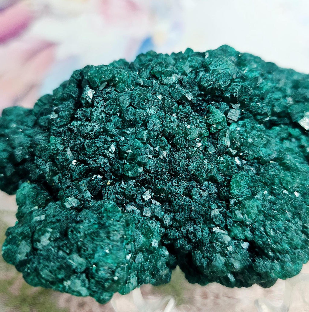 RARE Dioptase Specimen from Congo 8.9oz, Home Decor, Geode, Gift