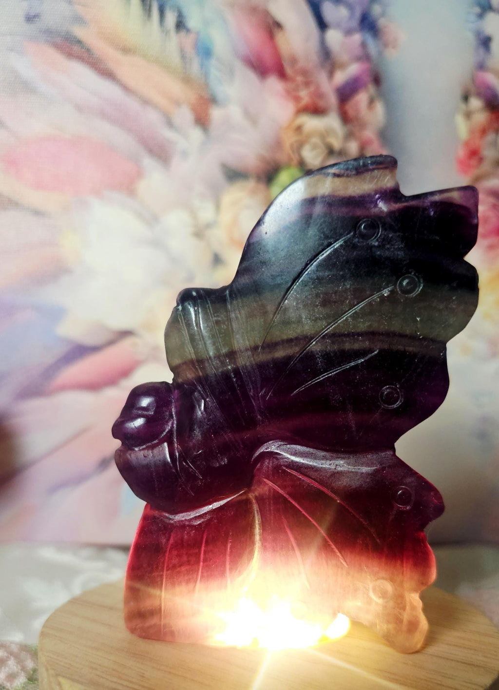 LG Rainbow Fluorite Fairy, Fairy, Crystal Gift, Home Decor