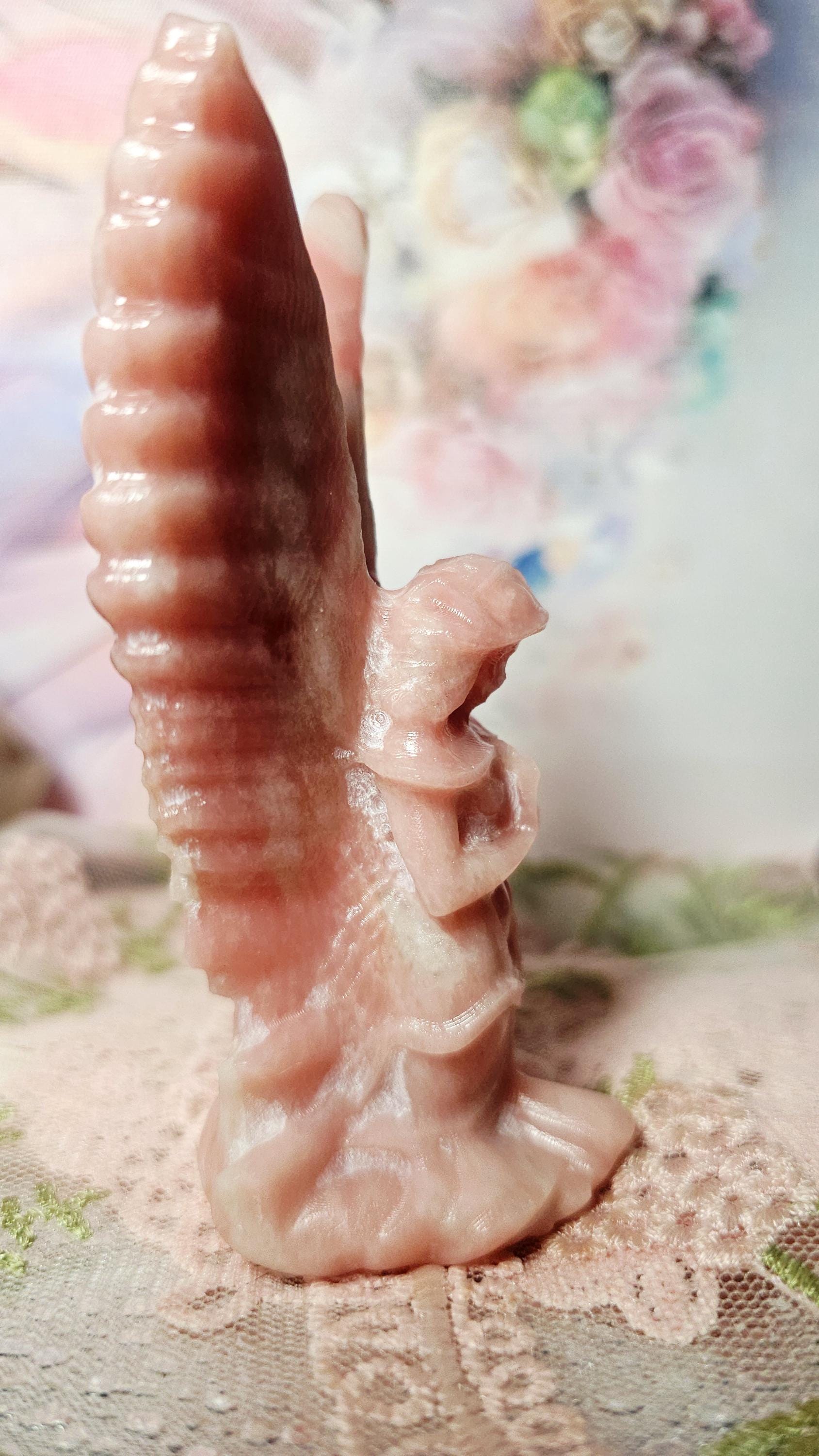Pink Opal Angel Sculpture, Carved Stone Figurine, Tranquil Home Decor