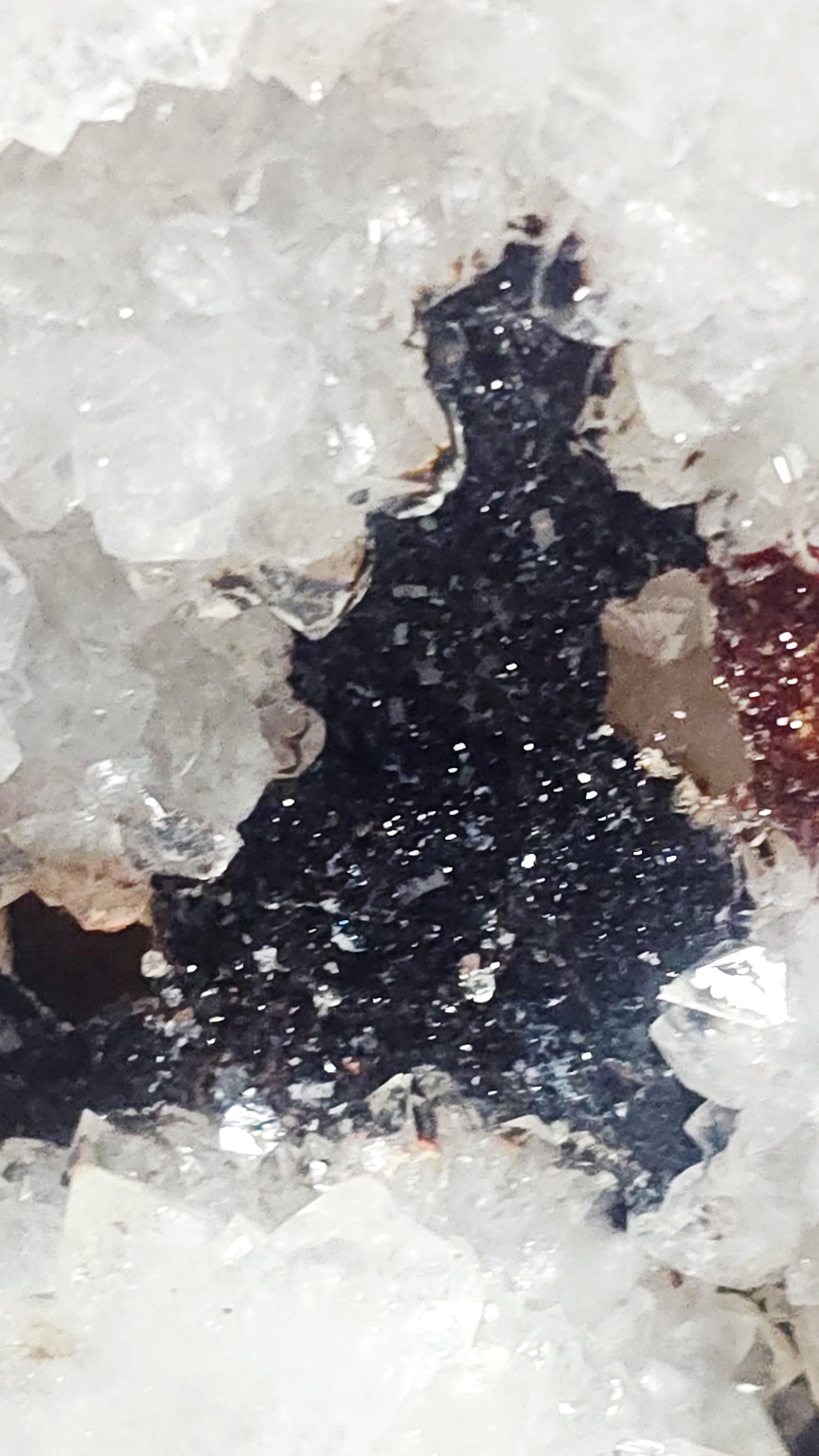 Amethyst Stalactite Calcite Cathedral, Rainbow Geode Crystal Specimen, Uruguay Origin