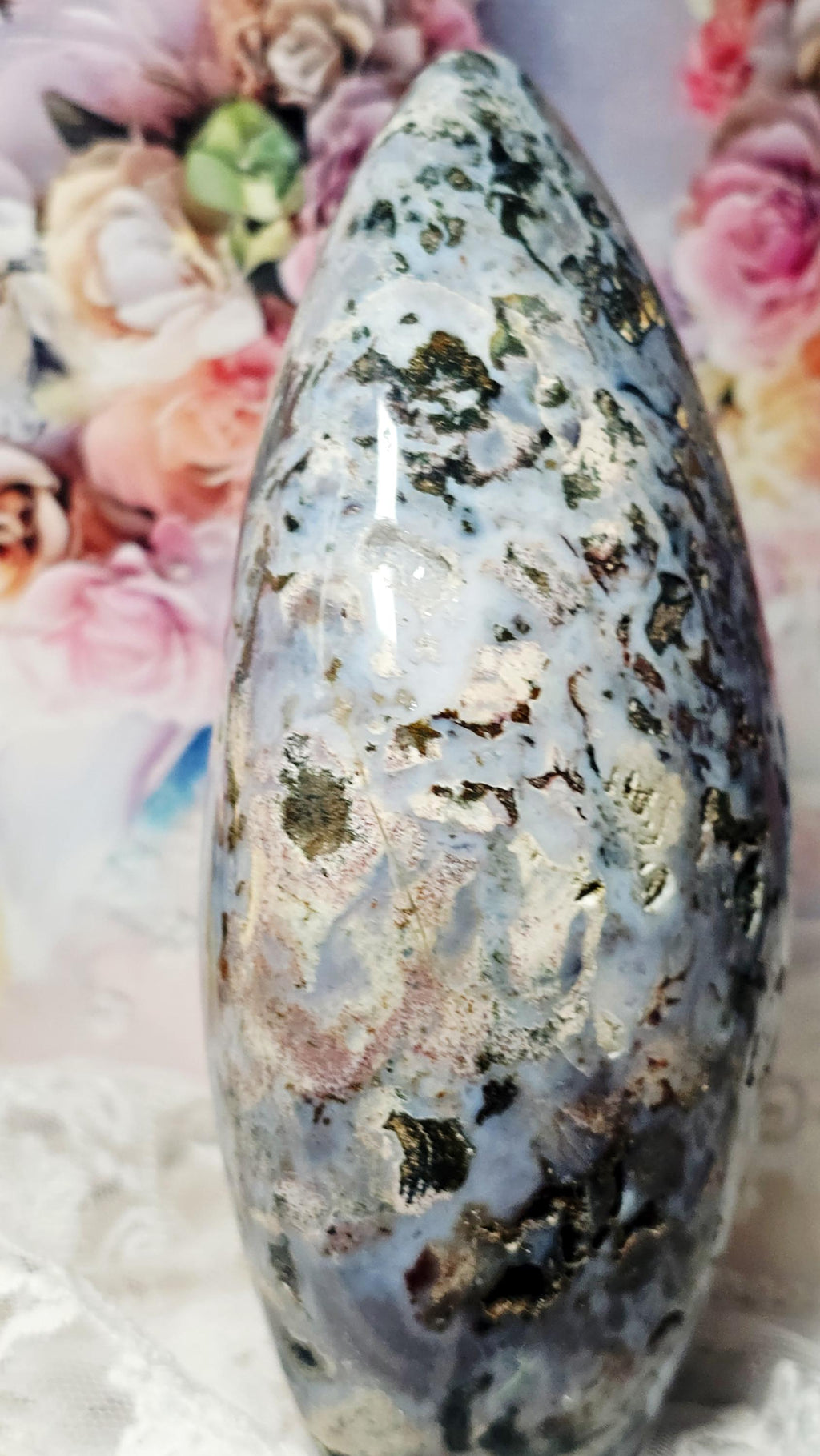 Galaxy Ocean Jasper Freeform, Vibrant Chakra Crystal, Home Decor Gift