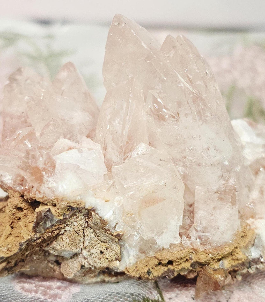 Pink Dogtooth Calcite Specimen, Rainbows, Hunan China, 4.4 oz, 3.18x2.25 inches