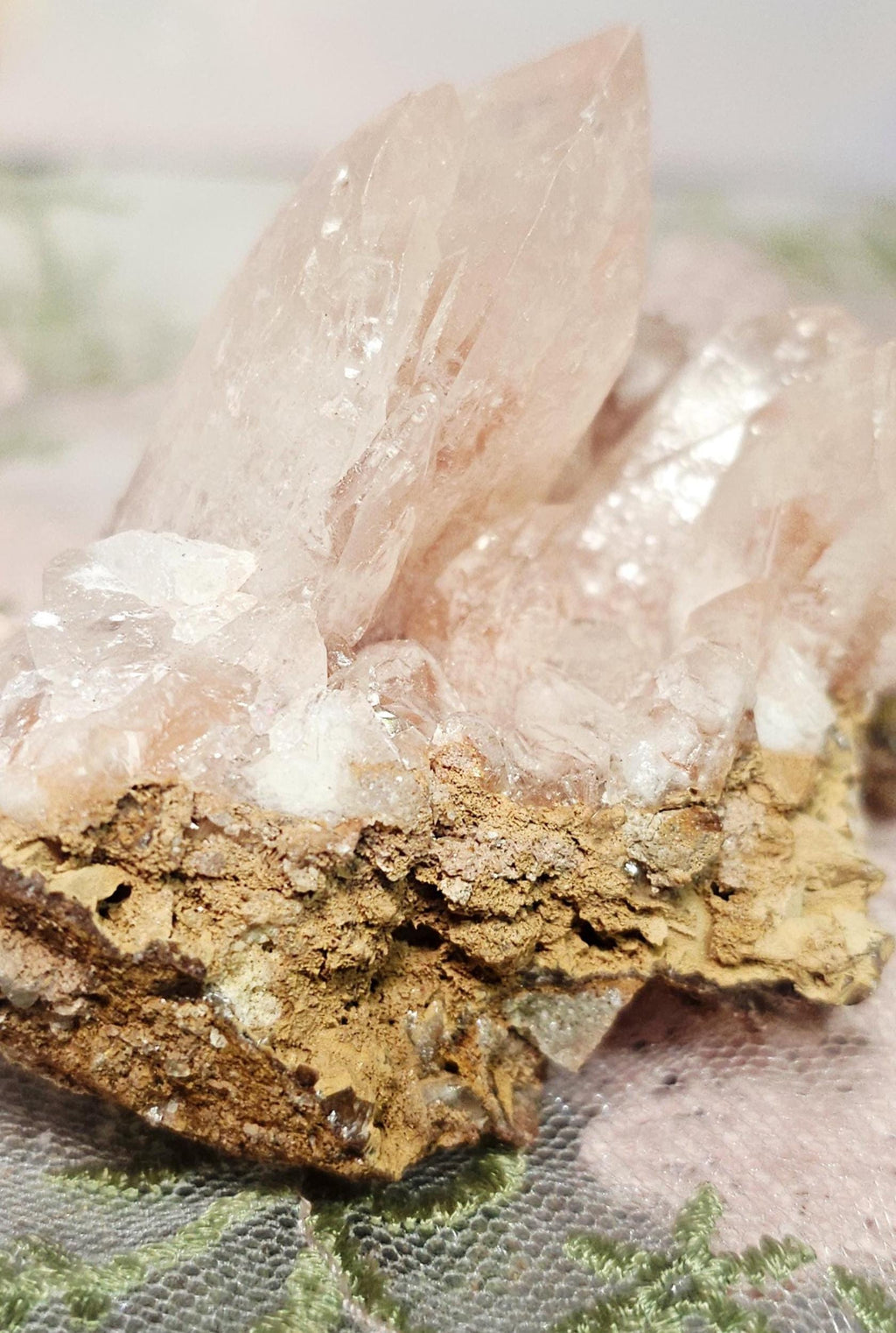 Pink Dogtooth Calcite Specimen, Rainbows, Hunan China, 4.4 oz, 3.18x2.25 inches