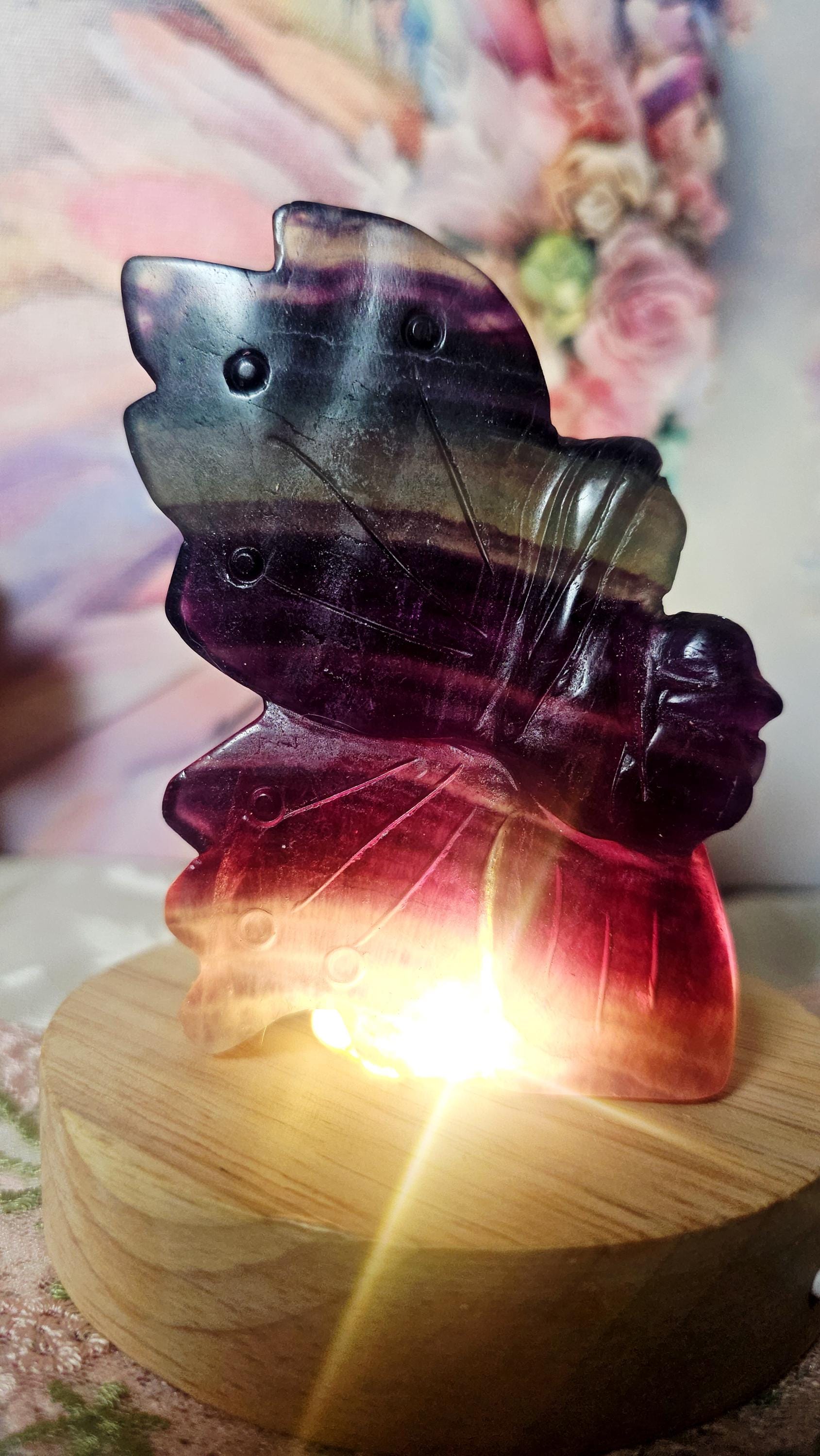 LG Rainbow Fluorite Fairy, Fairy, Crystal Gift, Home Decor