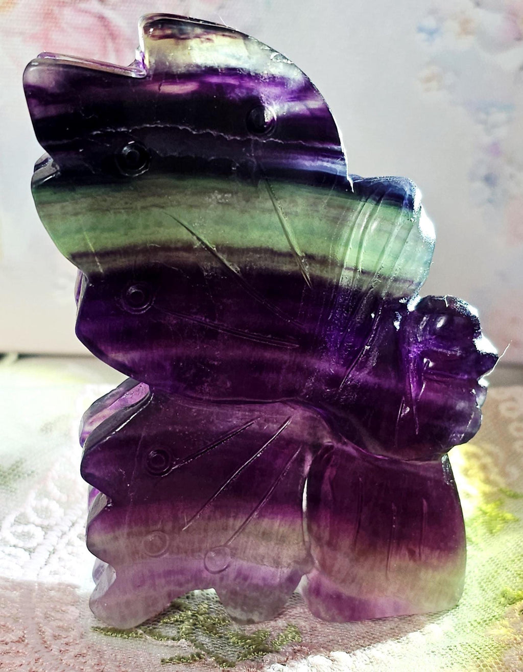 LG Rainbow Fluorite Fairy, Fairy, Crystal Gift, Home Decor