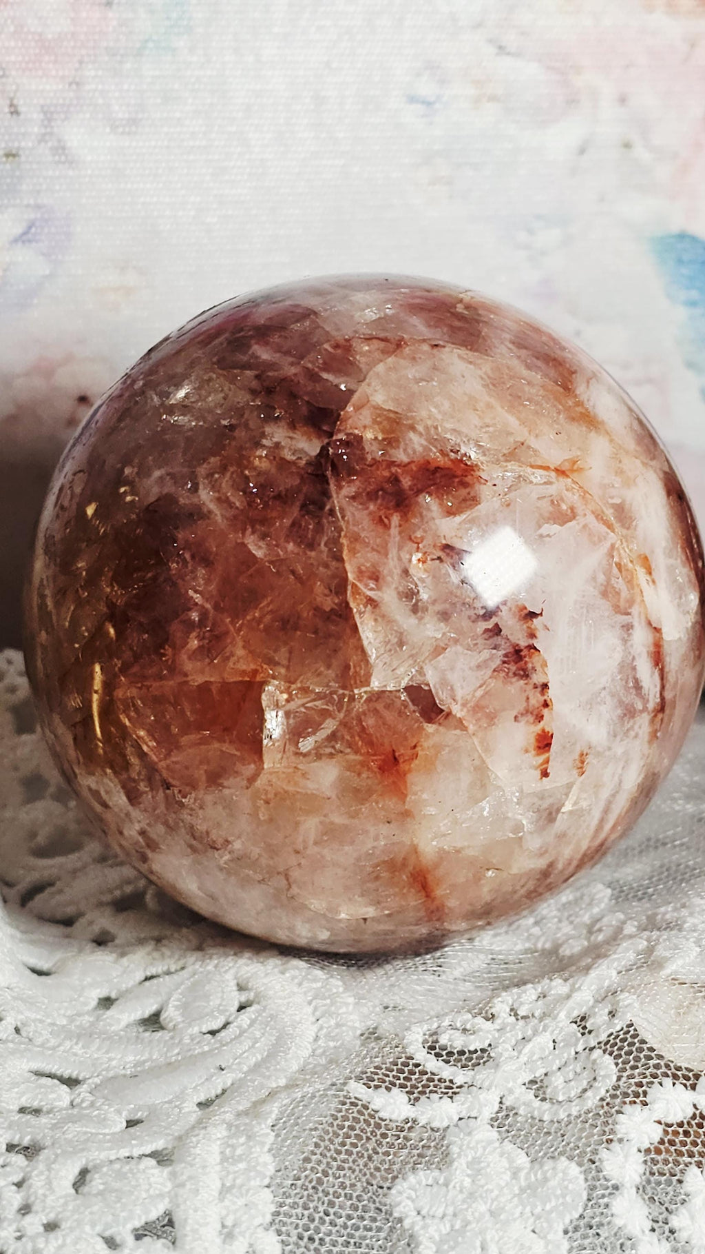 LG Fire Quartz Sphere, Crystal Ball, Home Decor, Gift