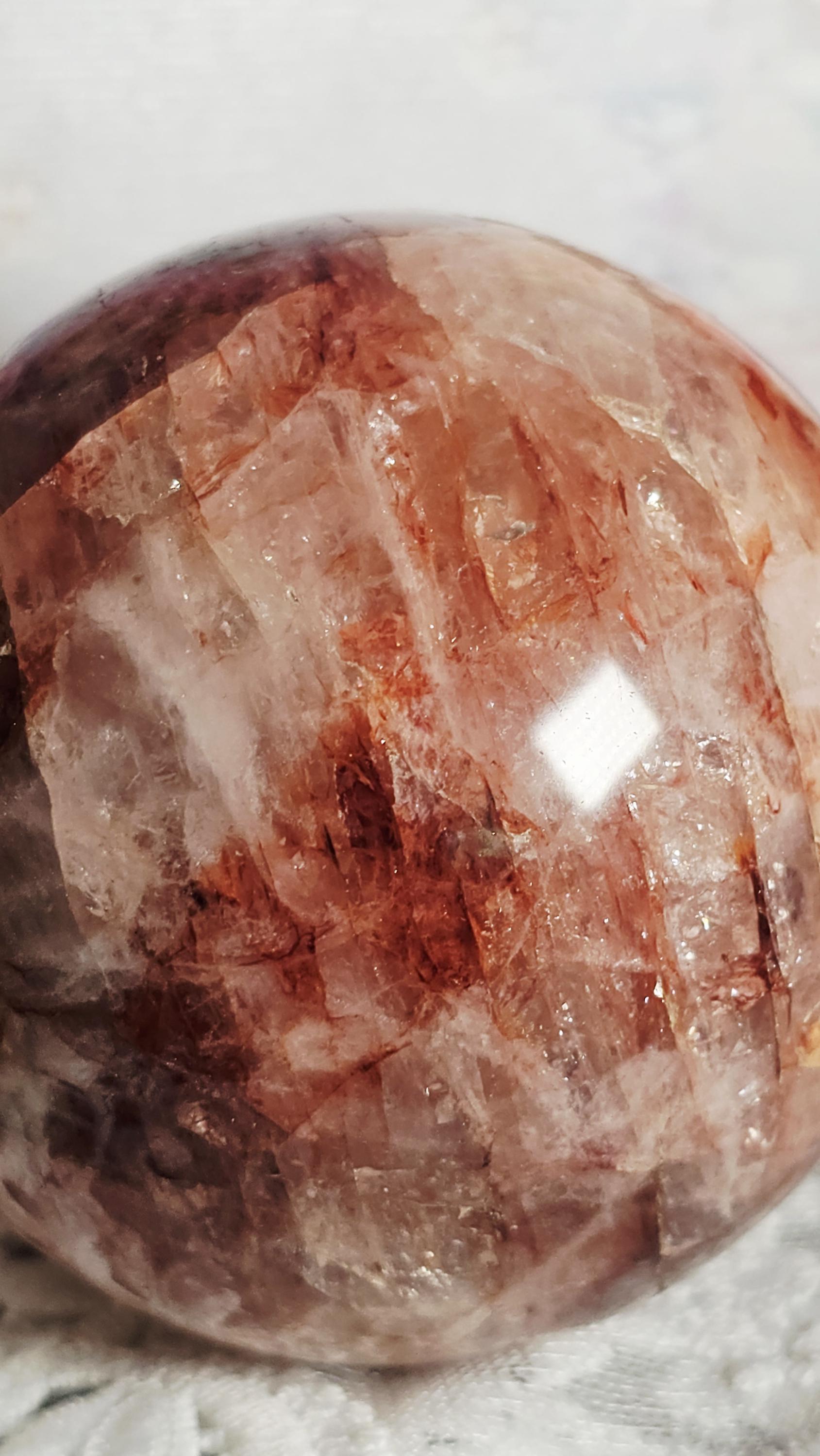 LG Fire Quartz Sphere, Crystal Ball, Home Decor, Gift
