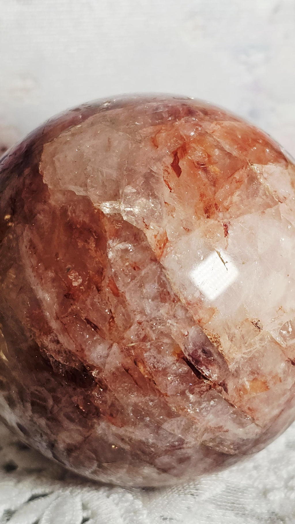 LG Fire Quartz Sphere, Crystal Ball, Home Decor, Gift