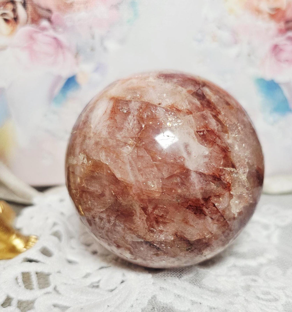 LG Fire Quartz Sphere, Crystal Ball, Home Decor, Gift