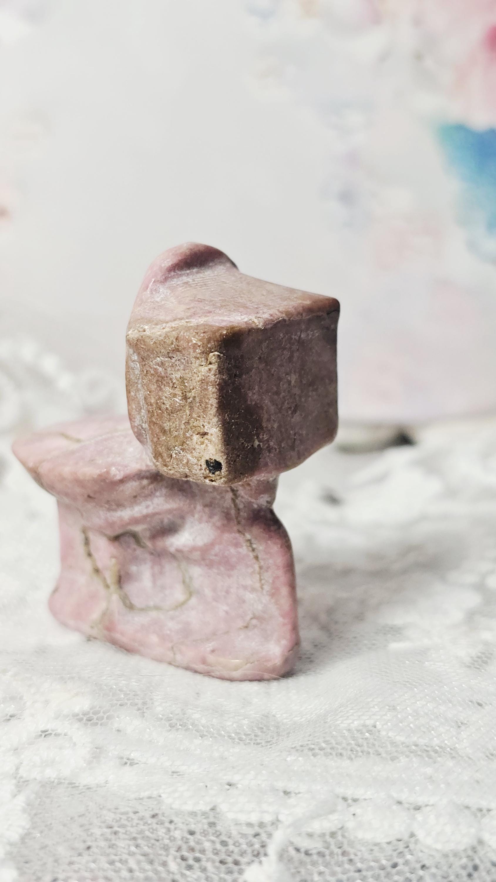 Rhodonite Toilet, Funny, Metaphysical Crystals, Meditation Gemstones, Home Decor, Gift