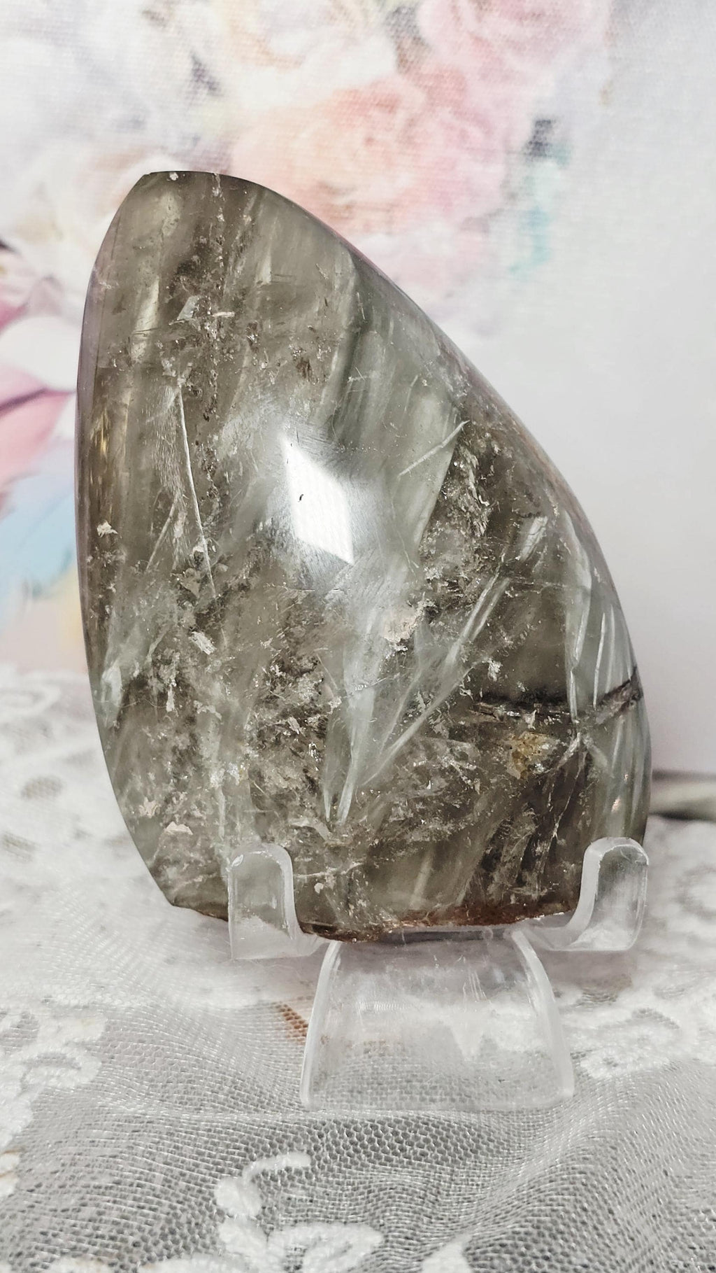 RARE Rutilated Quartz, Bunny Fur Quarrz Freeform, Rare, Home Decor, Gift
