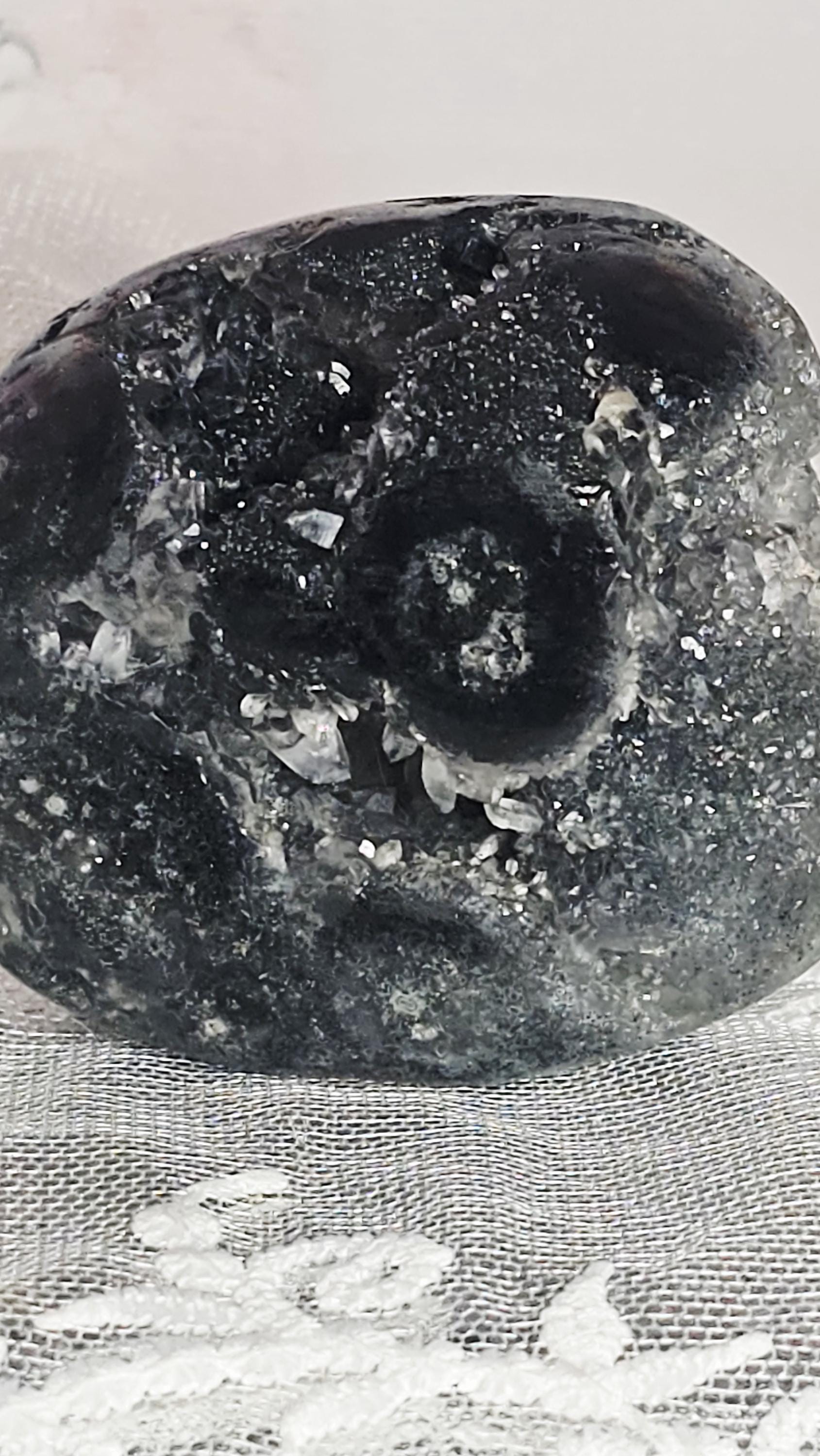 Amethyst Stalactite Palmstone,  Uruguay Crystal