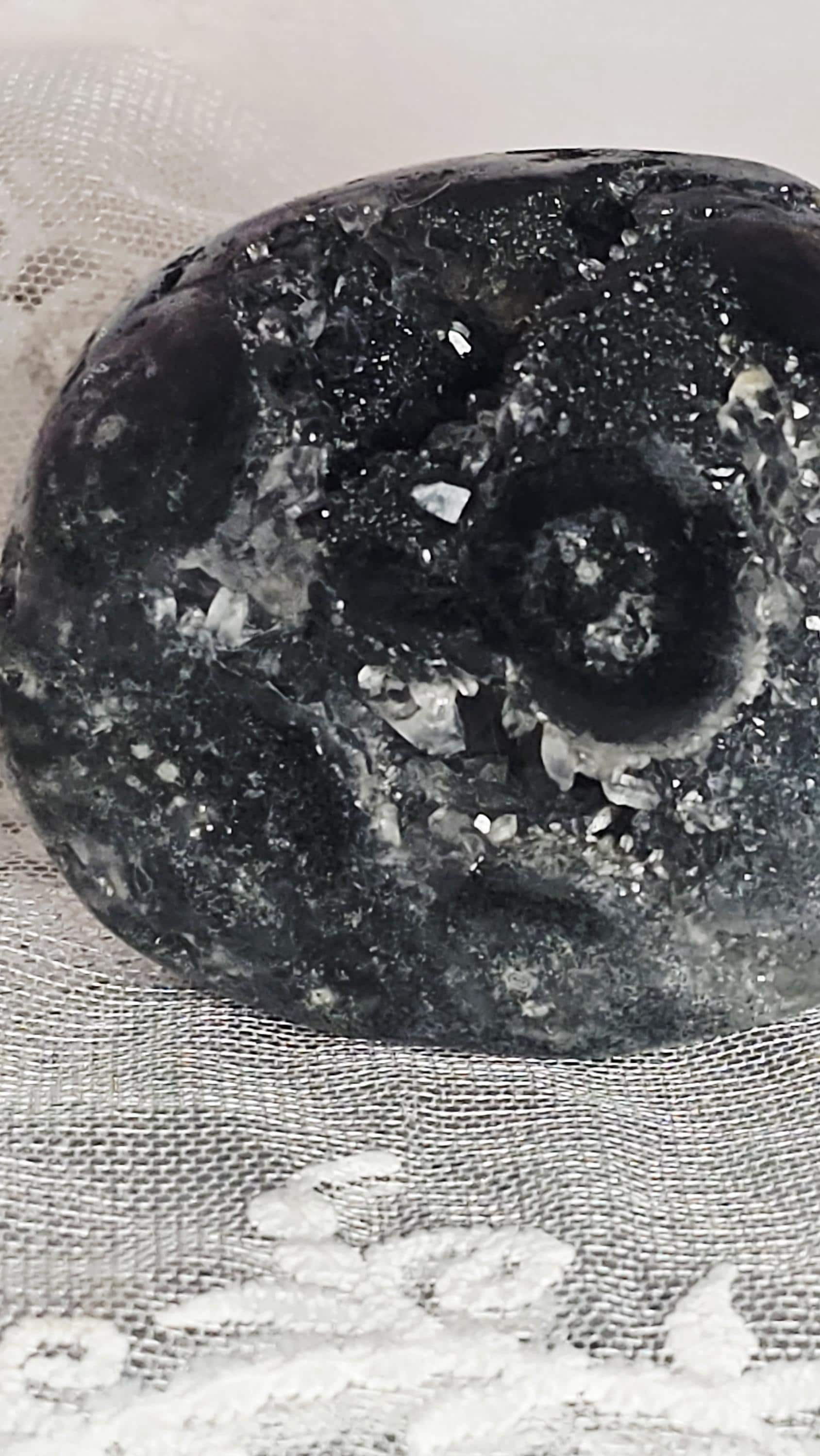 Amethyst Stalactite Palmstone,  Uruguay Crystal