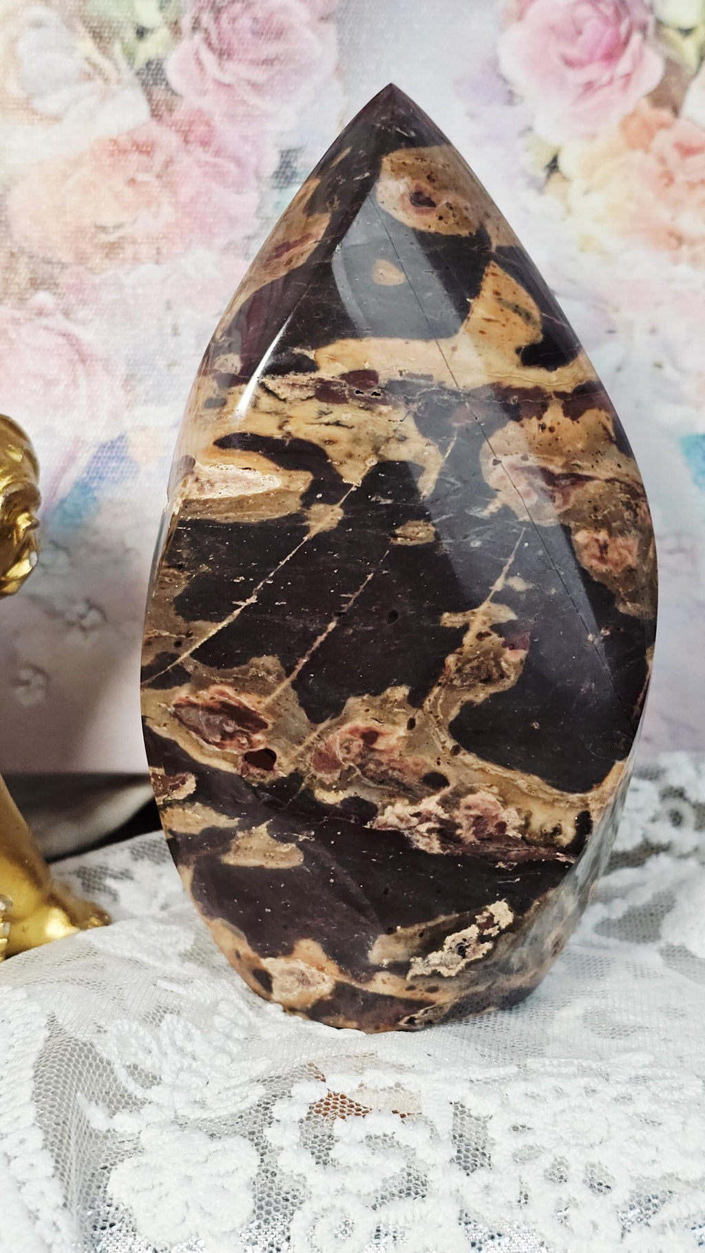 Brazilian Zebra Jasper Flame, Rare, Crystal Decor