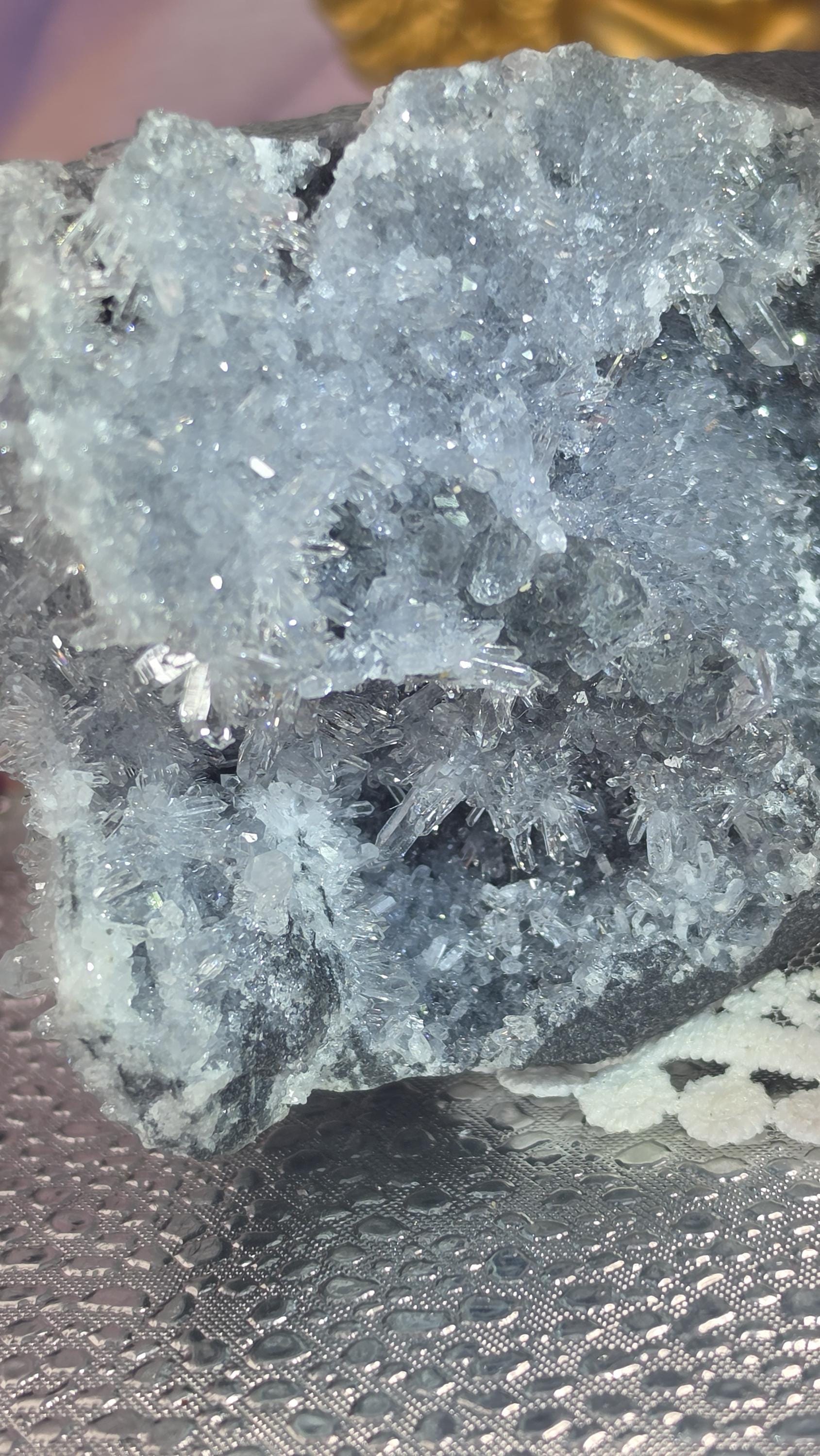 Fujian Fluorite, Saphlerite, Chalcopyrite and Calcite Rainbow Specimen