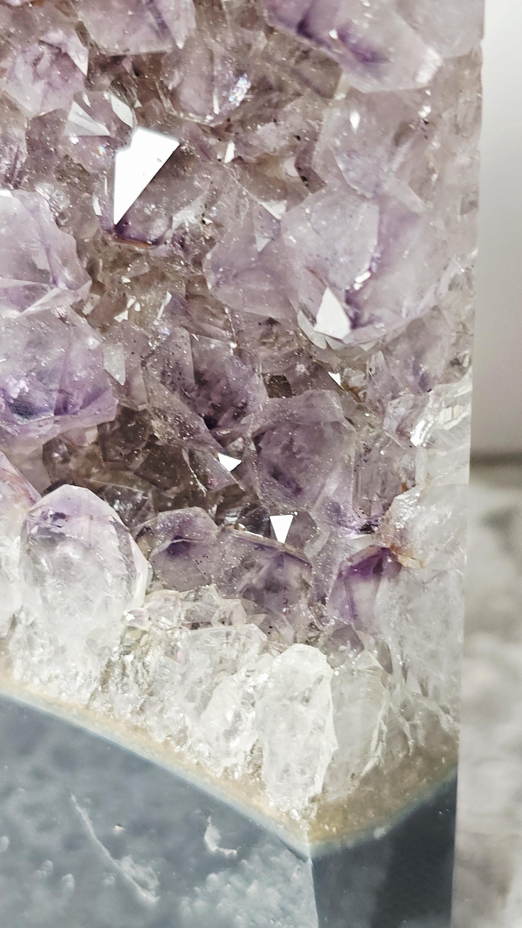 Rainbow Amethyst Tower, Amethyst with Agate , Crystal Set