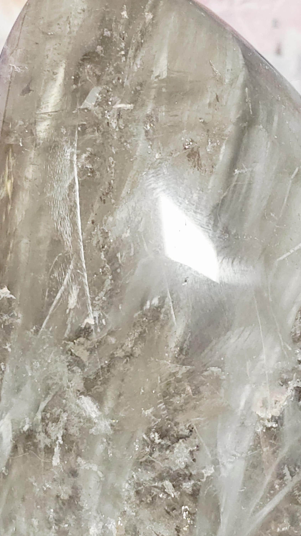 RARE Rutilated Quartz, Bunny Fur Quarrz Freeform, Rare, Home Decor, Gift