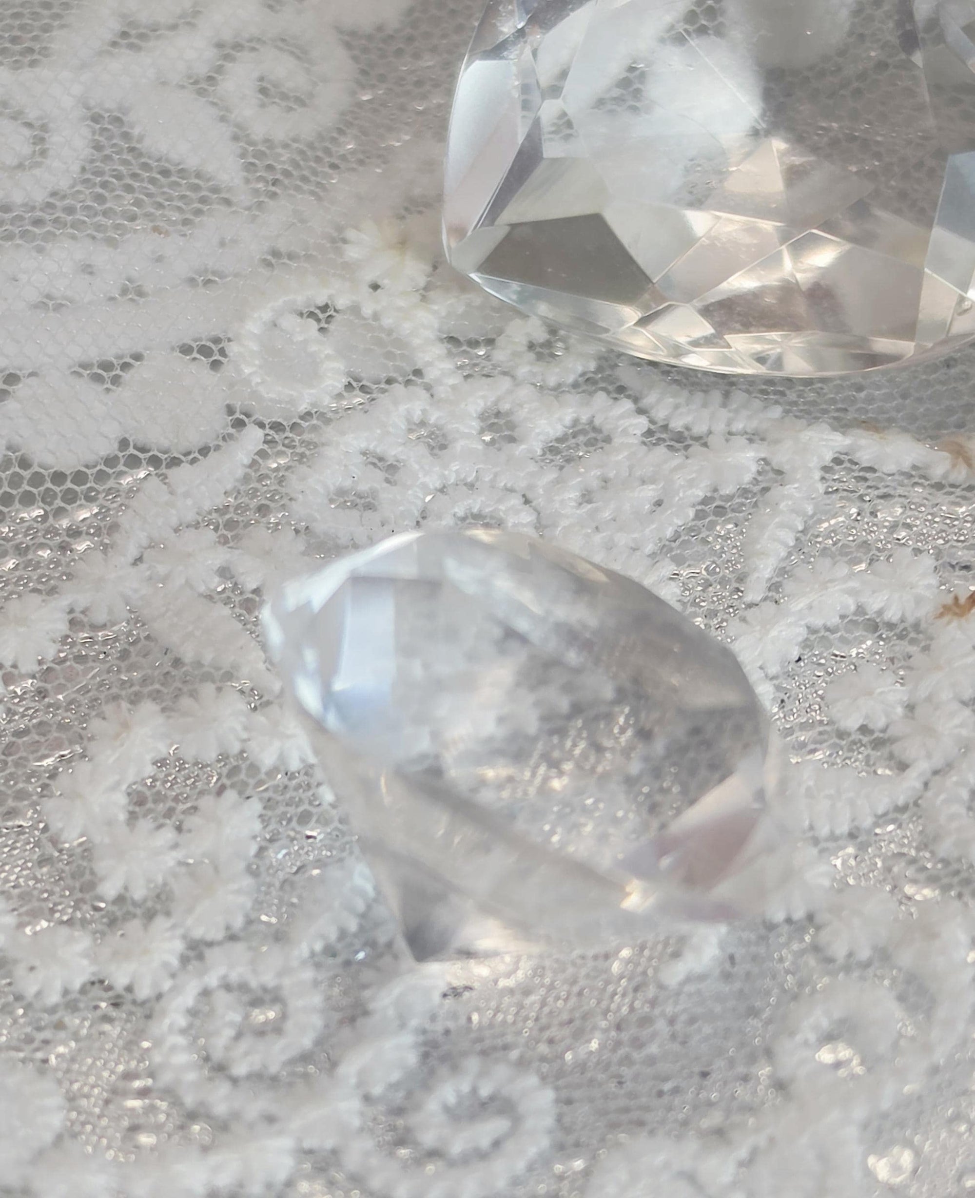 Clear Quartz Faceted - Brilliant Extra Quality Clear Quartz - Polished Clear Quartz with Facets - Faceted Clear Quartz Gem Sculpture