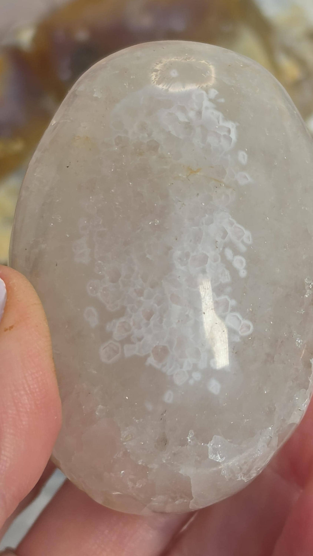 Amethyst Sugar Palmstone, Sparkly Rainbow Amethyst, Home Decor, Gift, Crystal