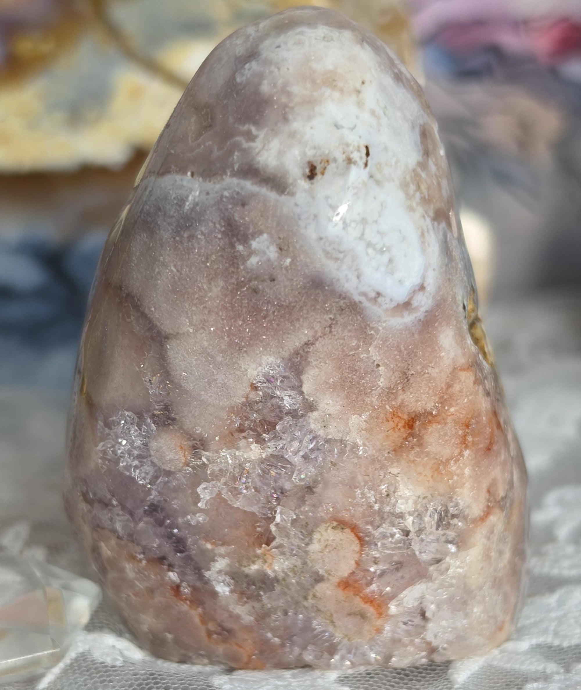 Brazilian Pink Amethyst Freeform, Crystal Freeform, Home Decor, Gift
