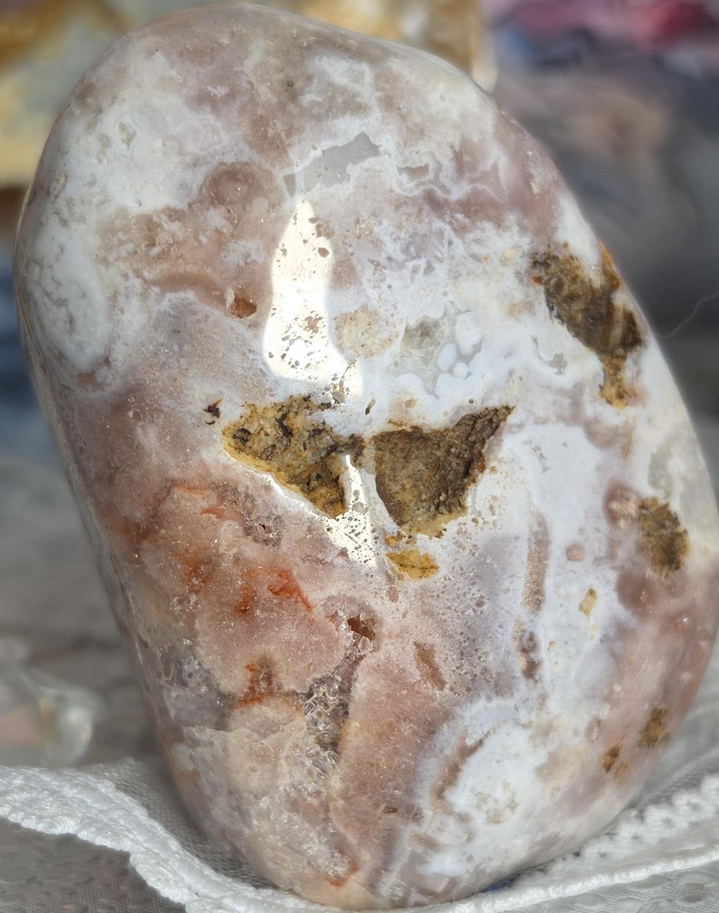 Brazilian Pink Amethyst Freeform, Crystal Freeform, Home Decor, Gift