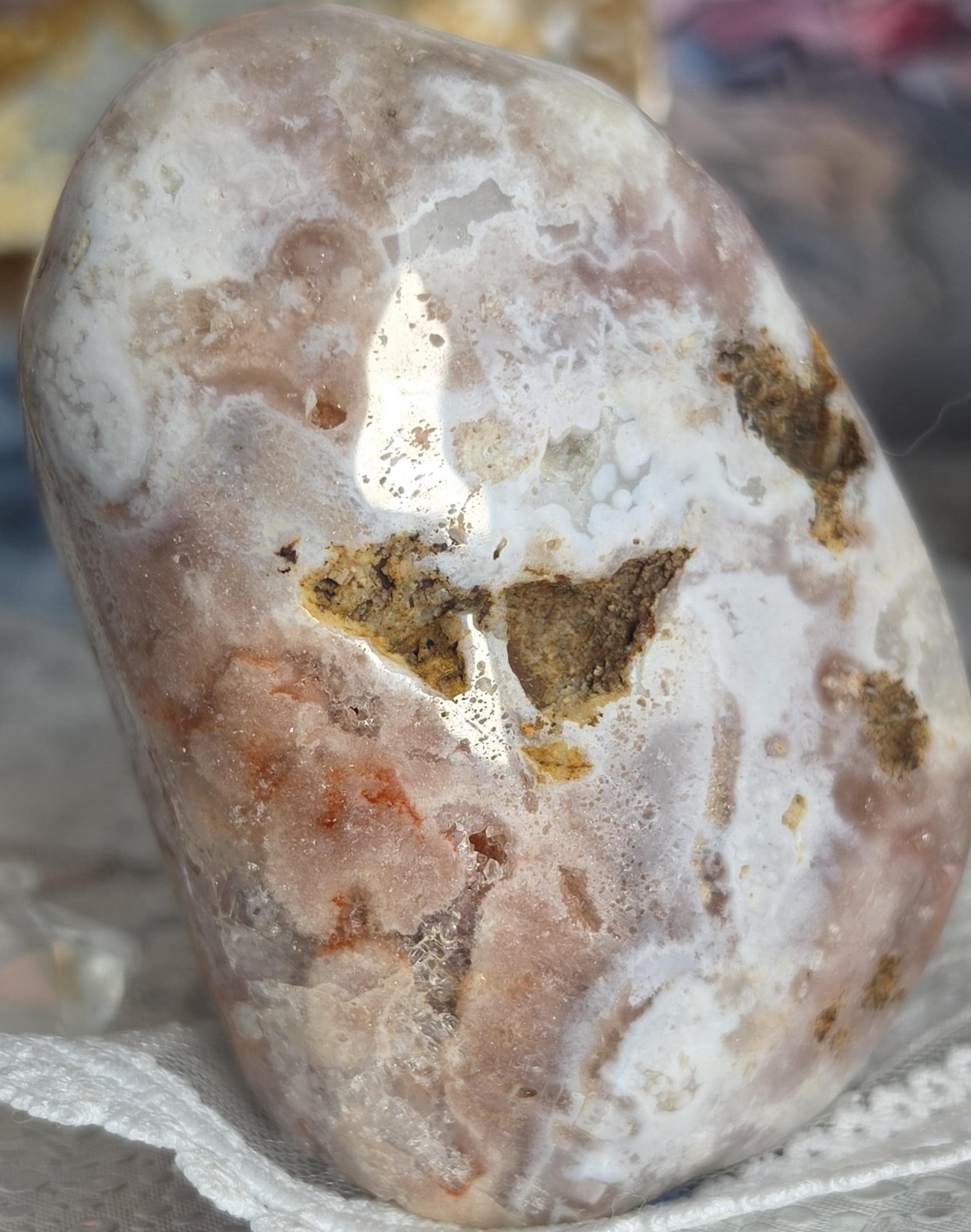 Brazilian Pink Amethyst Freeform, Crystal Freeform, Home Decor, Gift