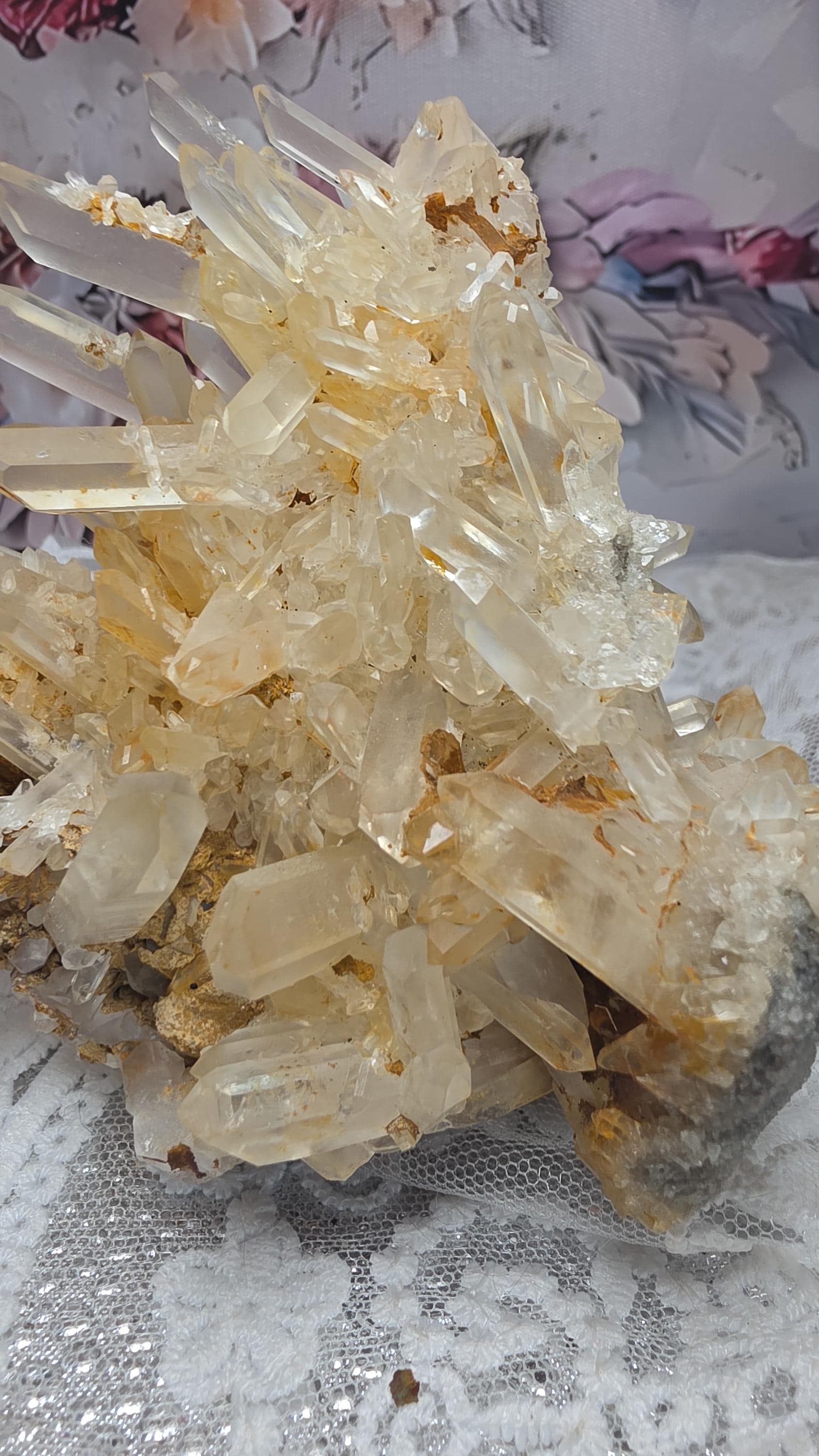 RARE Golden Healer  Quartz Crystal Cluster, Cluster, Specimen, Home Decor, Gift, Crown Chakra, 14.2 oz