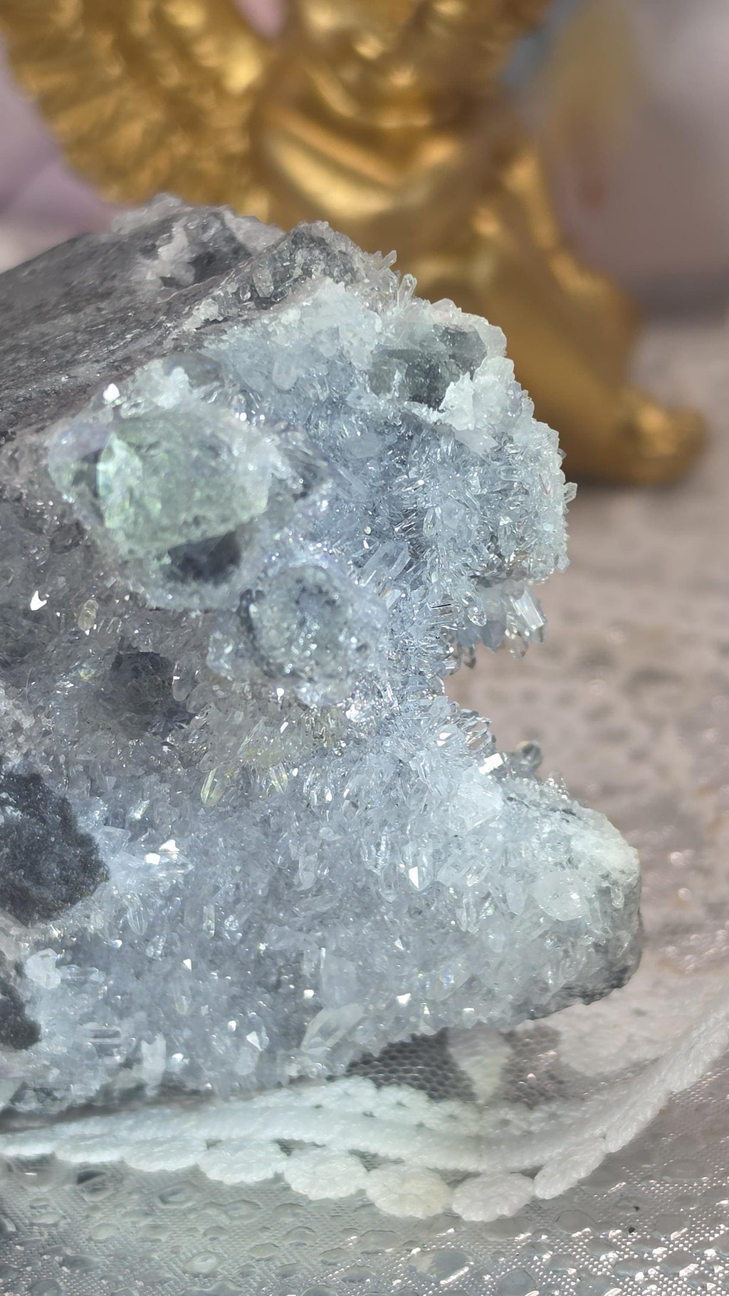 Fujian Fluorite, Saphlerite, Chalcopyrite and Calcite Rainbow Specimen