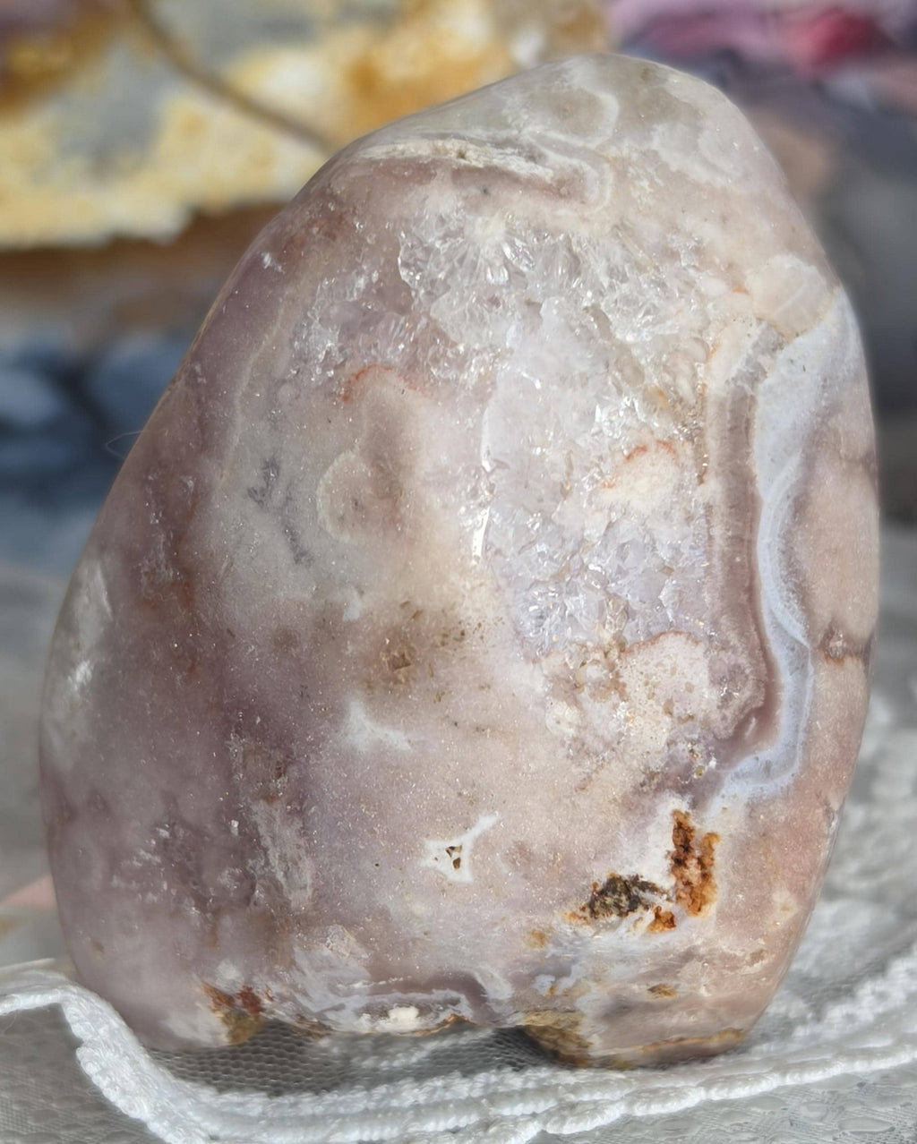 Brazilian Pink Amethyst Freeform, Crystal Freeform, Home Decor, Gift