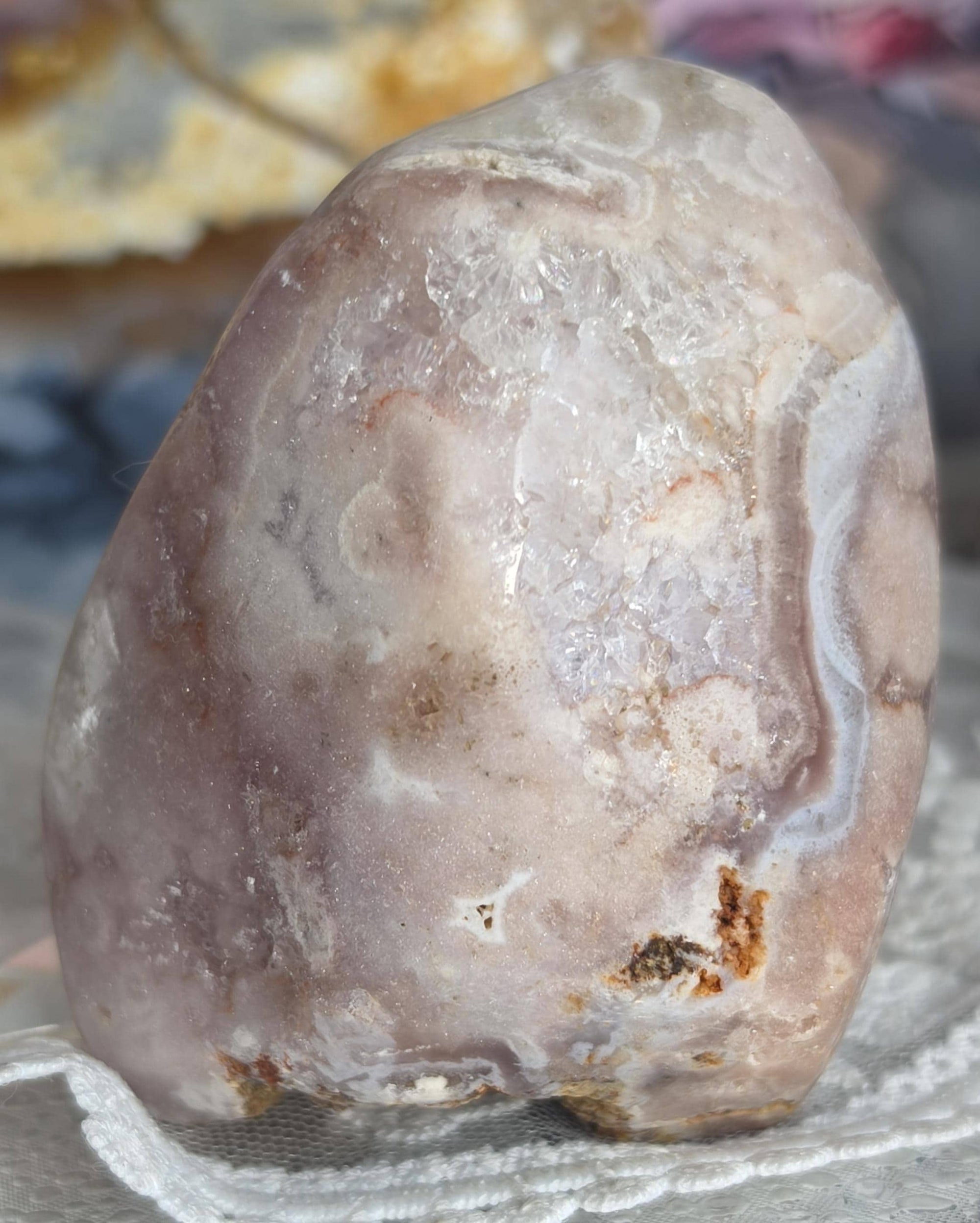 Brazilian Pink Amethyst Freeform, Crystal Freeform, Home Decor, Gift