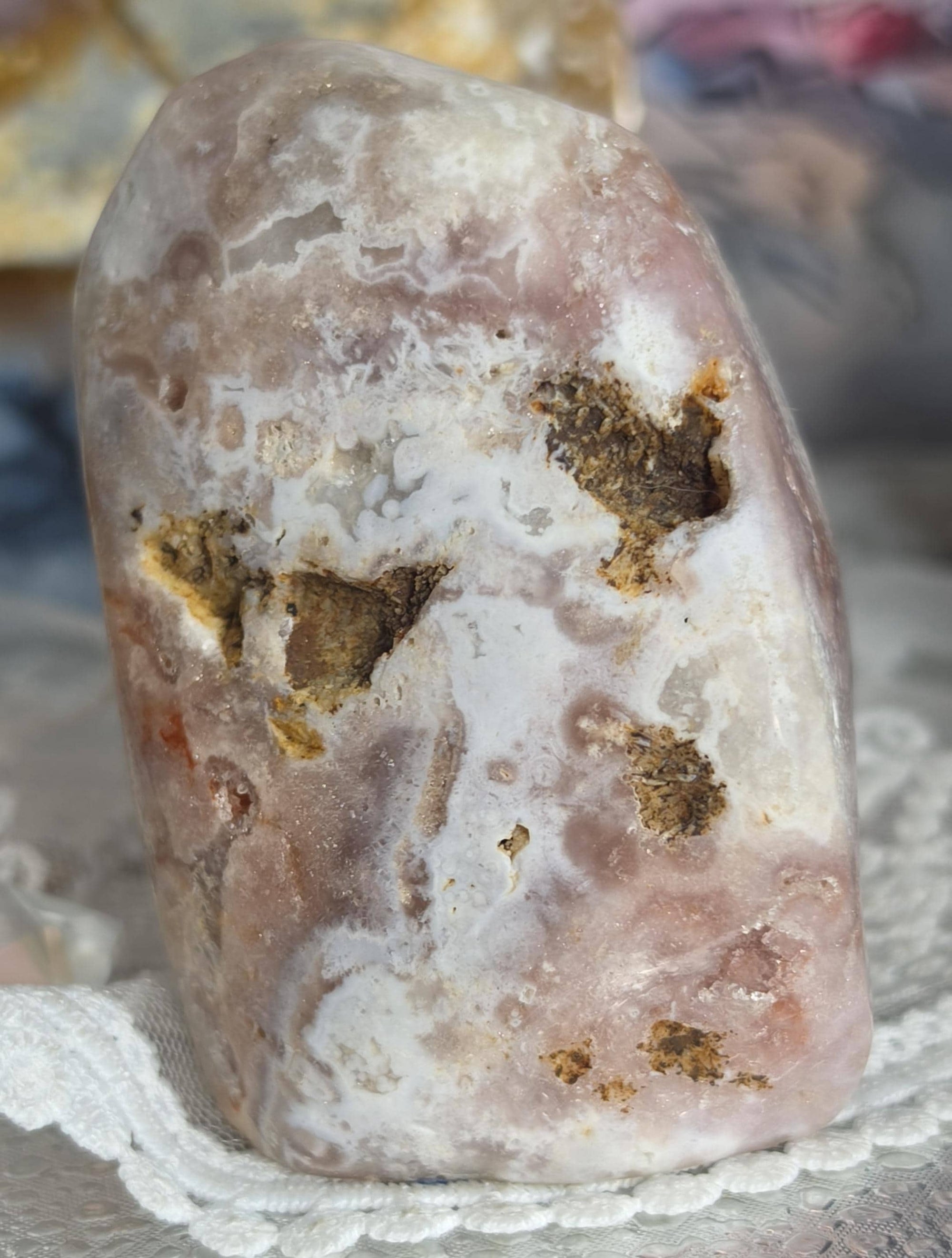 Brazilian Pink Amethyst Freeform, Crystal Freeform, Home Decor, Gift