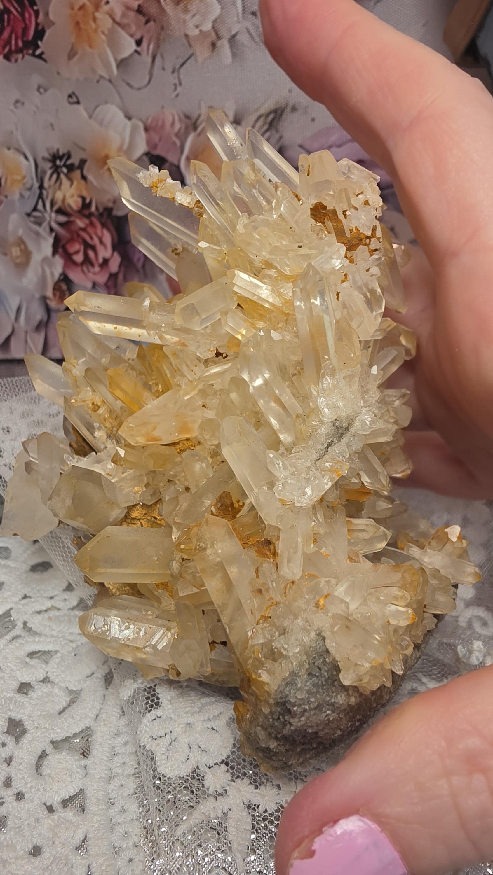 RARE Golden Healer  Quartz Crystal Cluster, Cluster, Specimen, Home Decor, Gift, Crown Chakra, 14.2 oz