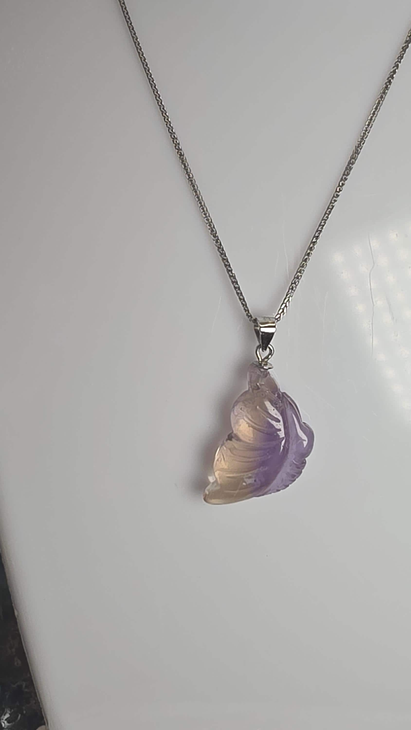 Ametrine Butterfly Gemstone Pendant 925 Silver 20 inch, Crystal Gift